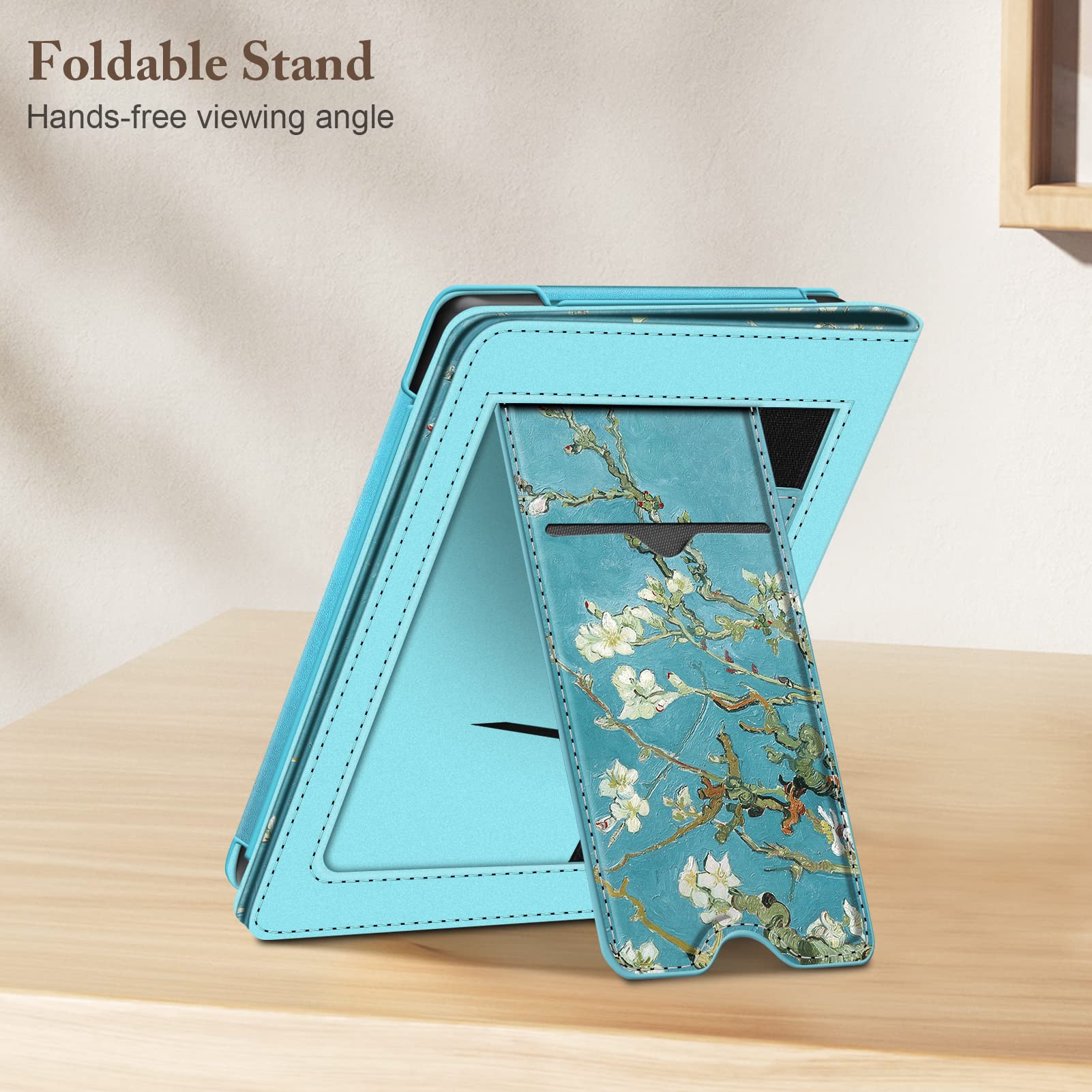 Fintie Stand Case For 6    Kobo Clara Bw (2024) / Kobo Clara Colour (2024) / Kobo Clara 2E (2022) Ereader   Premium Pu Leather P
