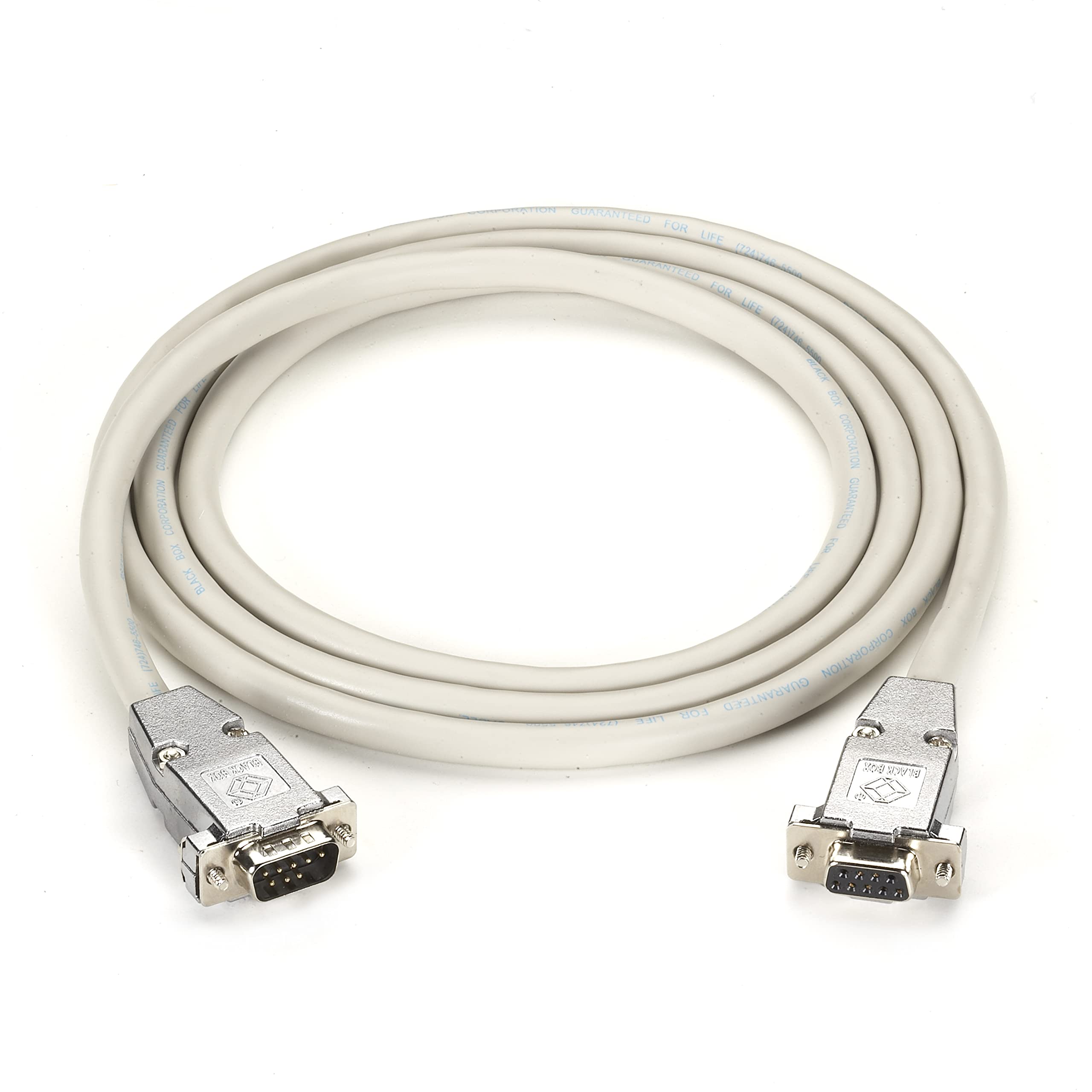 Rs 232 Shielded Null Modem Cable   Metal Hoods Db9 Male/Female, 6 Ft. (1.8 M)