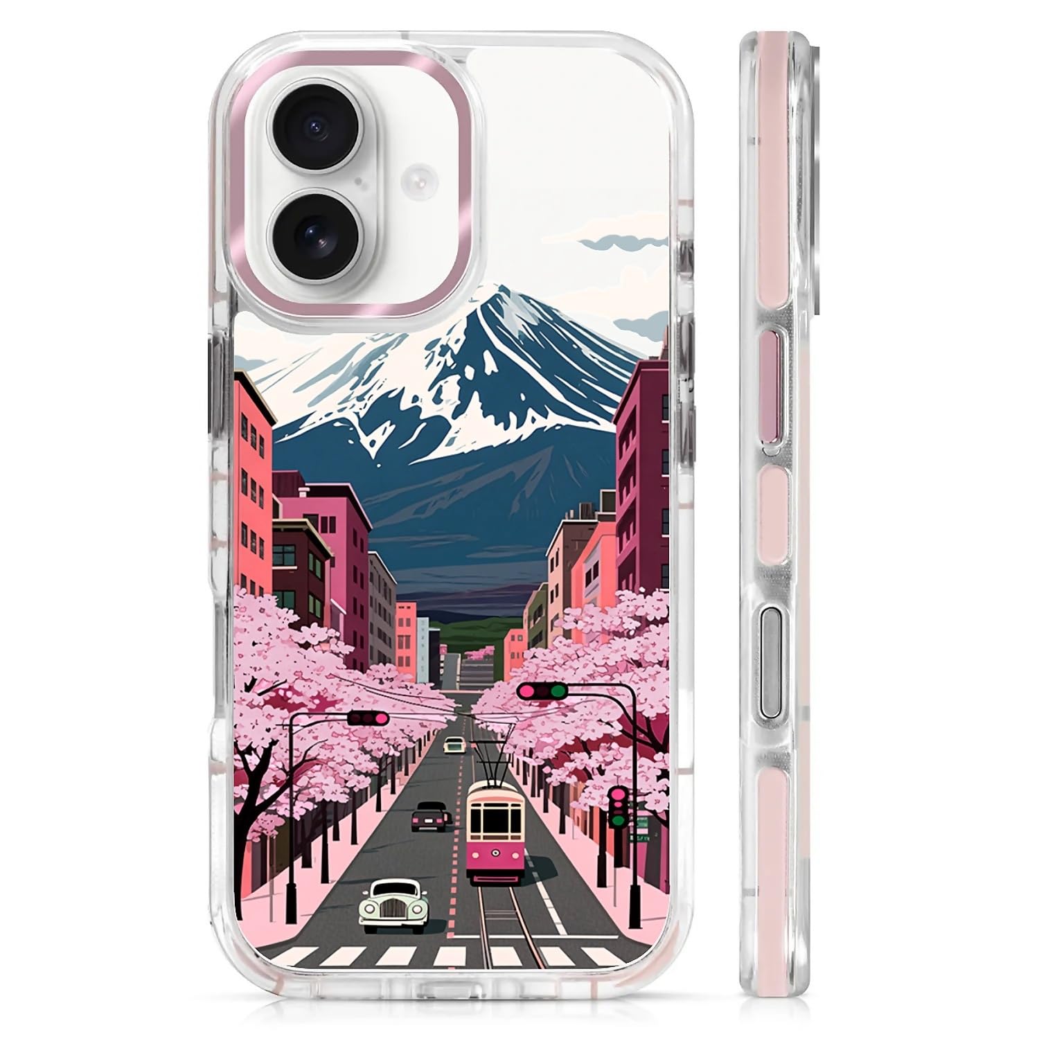 casesok for iPhone 17 Case Compatible with Magsafe,Clear Aesthetic Design Cute for Girls Women,Anti-Drop Protective Hard Phone C
