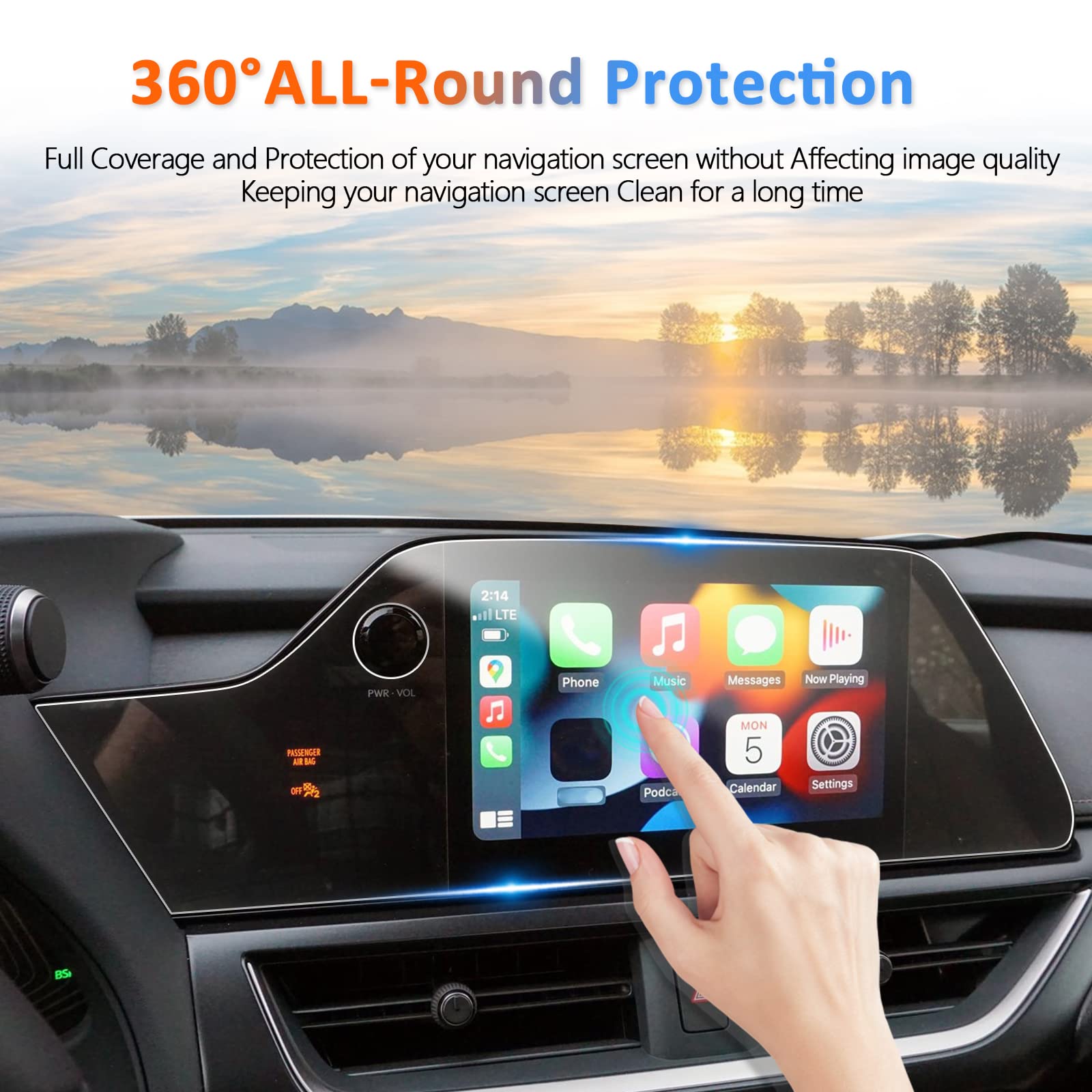 Lexus Ux 250H Hybrid Accessories Screen Protector (2023 2025)   8 Inch Touch Screen Infotainment Display Cover (2Pcs Nano Foils)