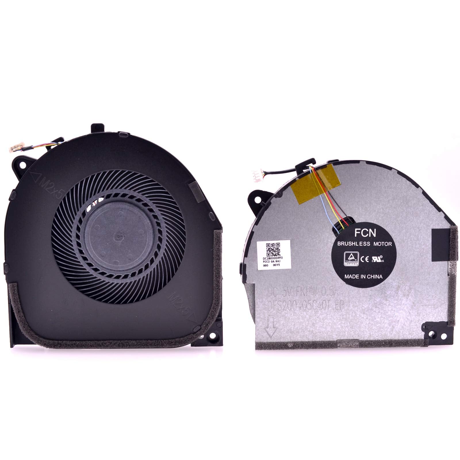 Deal4Go Cpu & Gpu Graphics Cooling Fan 5F10R40214 Replacement For Lenovo Legion Y7000 Y7000P Y530-15 2018 (Gtx 1060 1050)