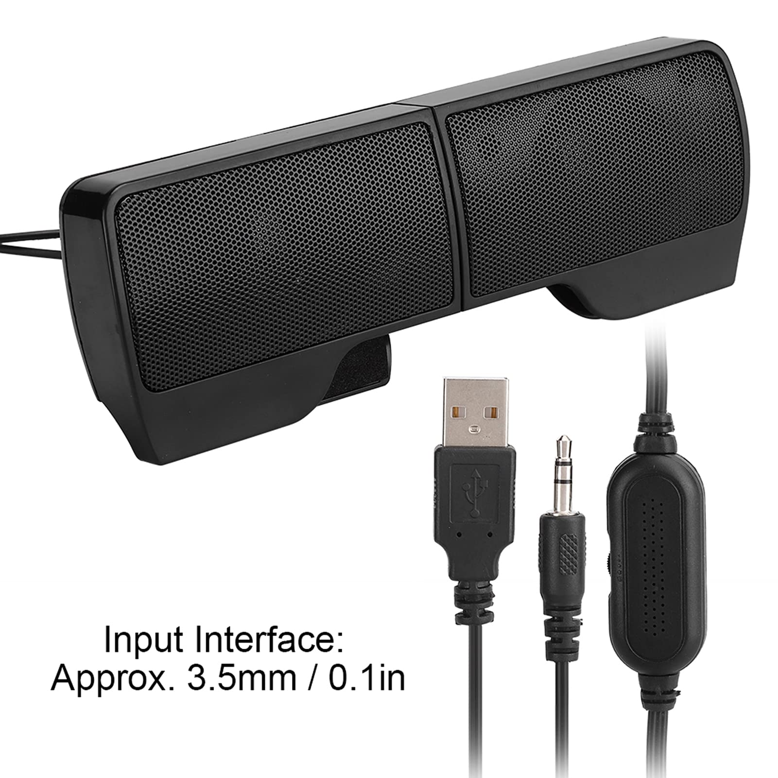 Clip On Laptop Soundbar Usb Mini Desktop Portable 2.0 Computer Accessories