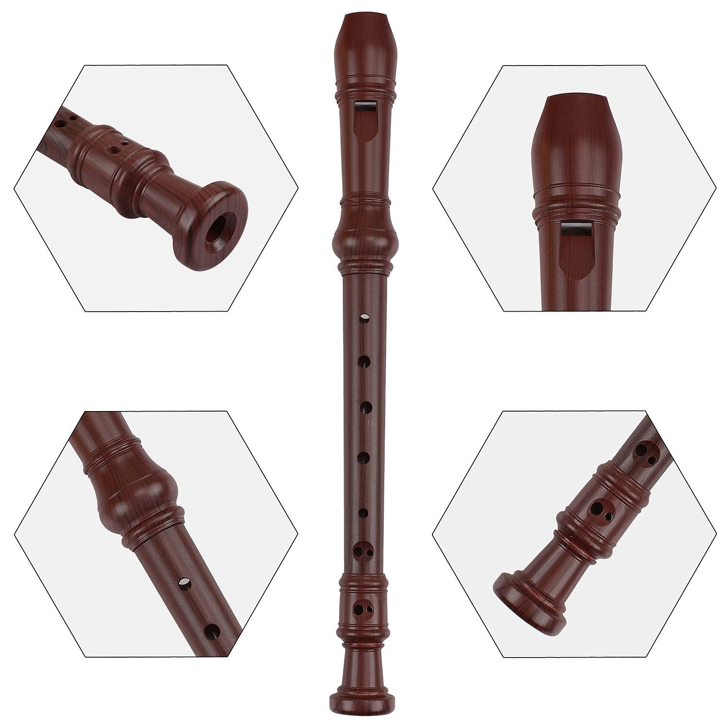 Recorder 8 Hole Treble Flute Descant Flauta Soprano Recorder Professional Clarinet German Style C Key For Student Adults Teach B