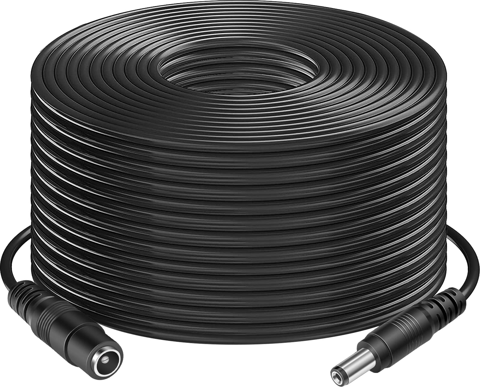 Dc Power Extension Cable 100Ft, 12V Dc Extension Cord 2.1Mm X 5.5Mm Male To Female Power Cord For Cctv Security Camera, Power Su