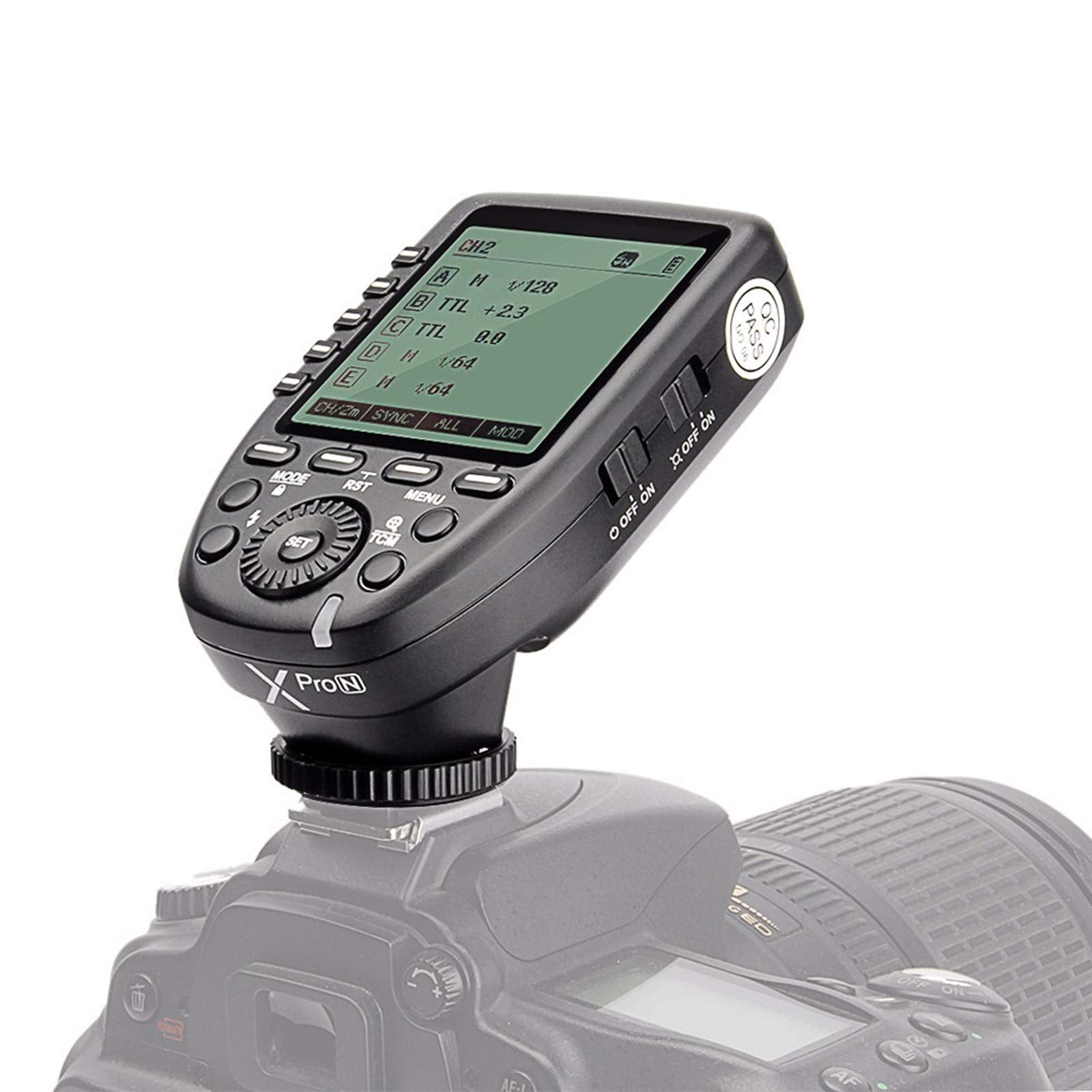 Godox Xpro-N I-Ttl 2.4G 1/8000S Wireless Flash Trigger Transmitter 16 Groups And 32 Channels For Nikon Hotshoe Camera Flash Tt35