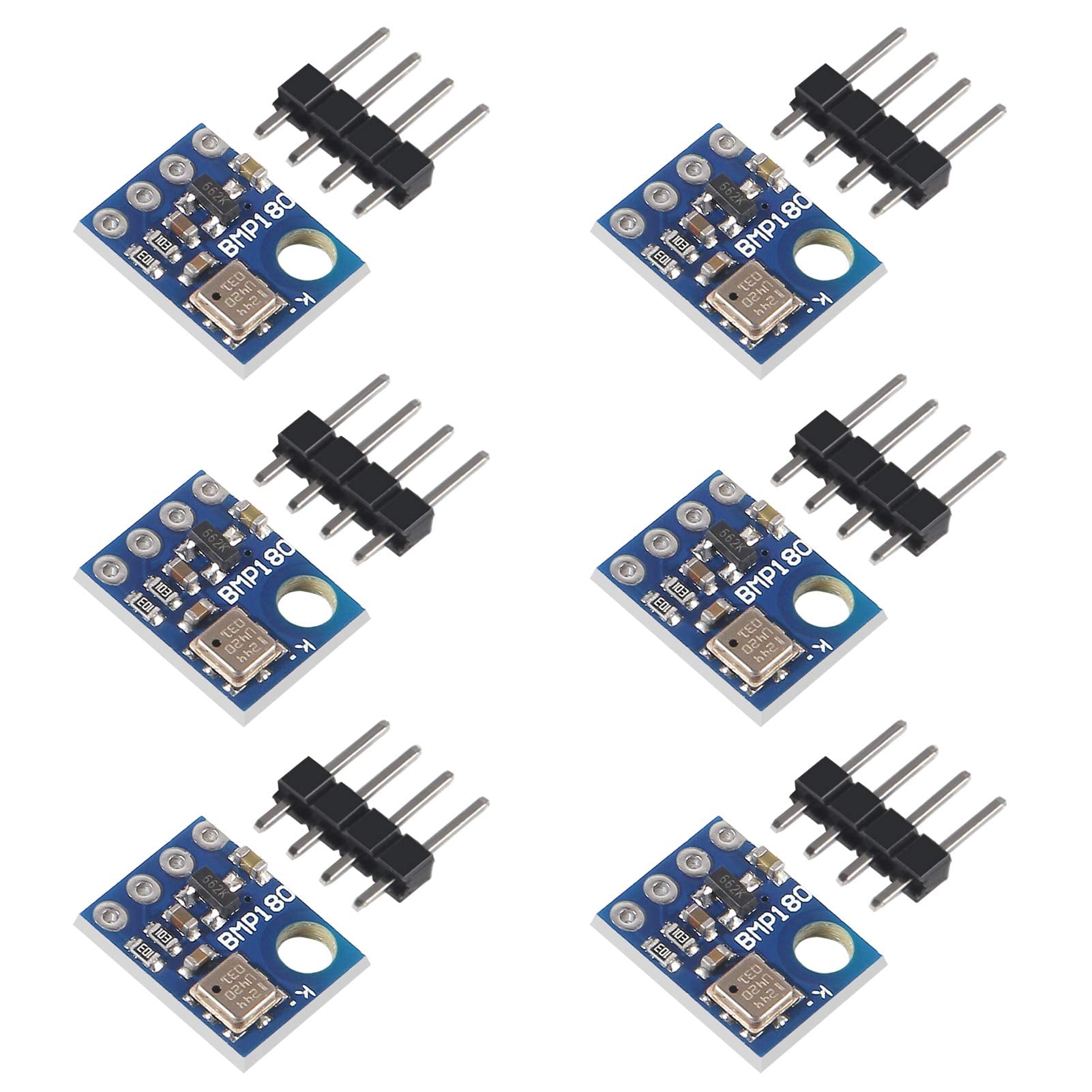 ACEIRMC 6pcs GY-68 BMP180 Temperature Barometric Pressure Sensor Module for Arduino (6pcs)