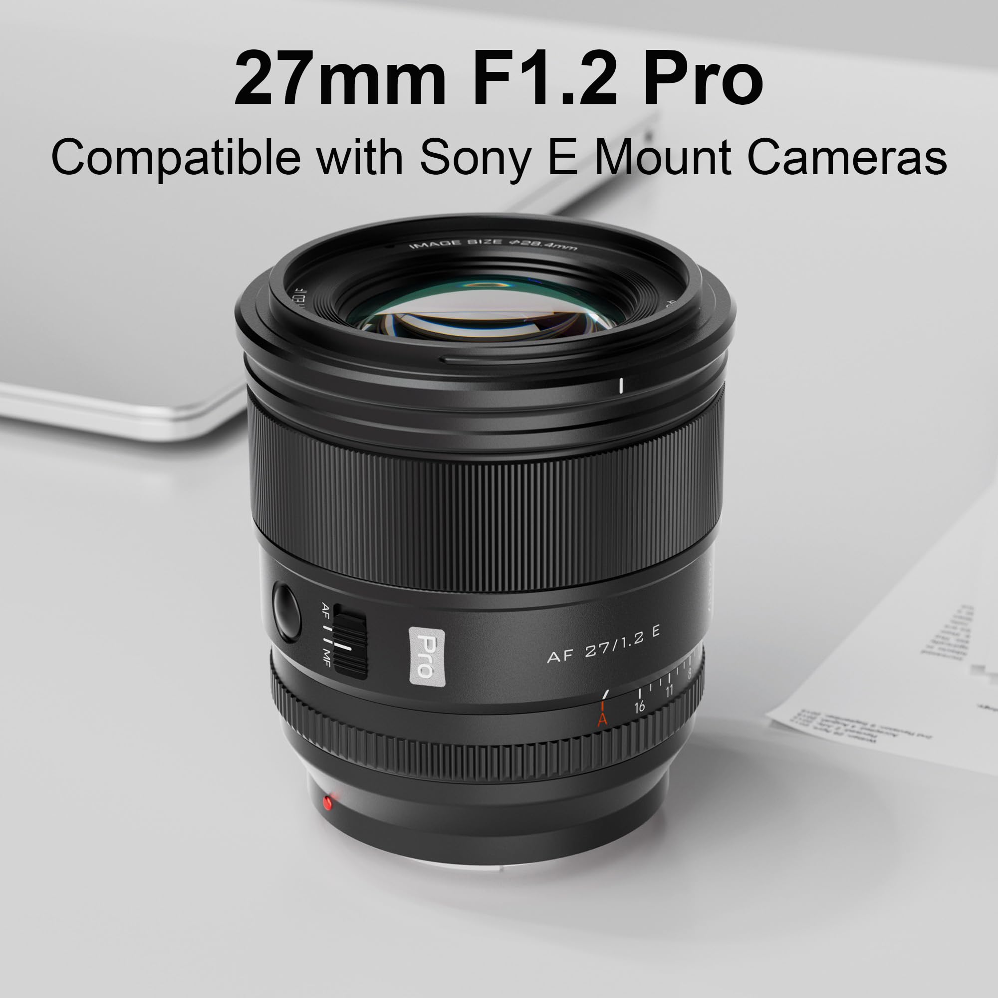 Viltrox 27Mm F1.2 Prime Lens For Sony E Mount Mirrorless Cameras, Fast Aperture Autofocus Wide Angle Lens For Sony E Mount Mirro
