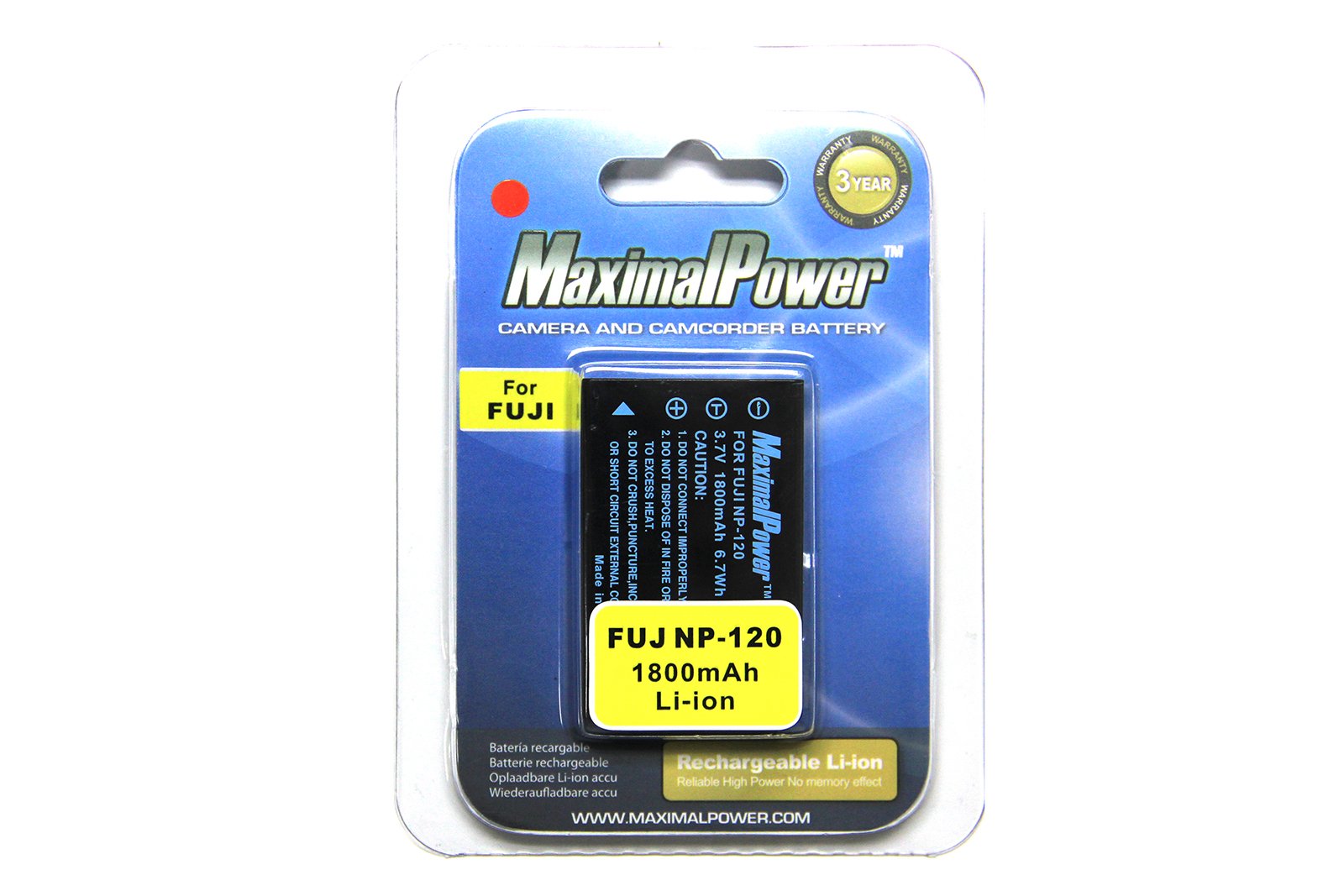 Maximalpower Camera Battery For Pentax D Li7 Fuji Np 120 Optio 450 550 555 750 750Z Mx Mx4
