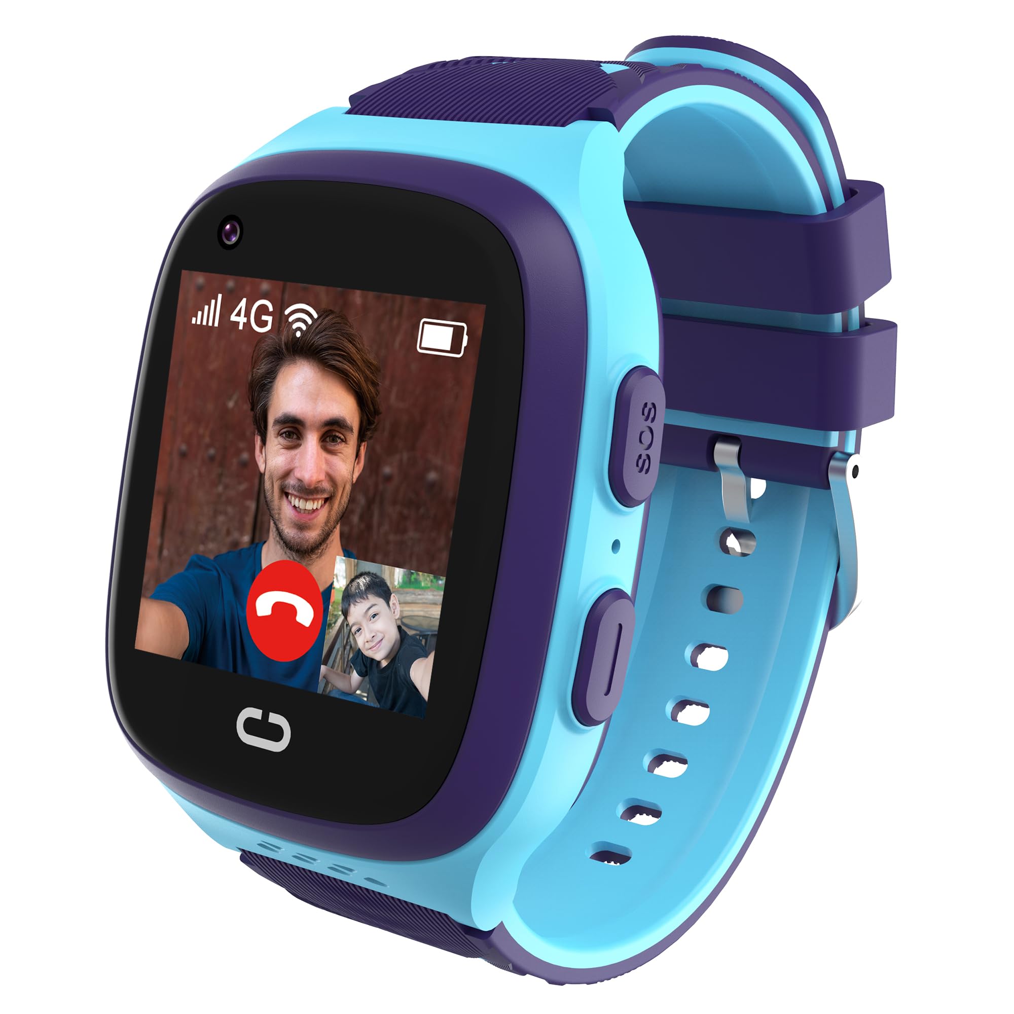Kids Smart Watch Boys With Gps Tracker & Video Calling 4G Kids Cell Phone Watch Age 5-12,Waterproof One-Key Sos Call Voice Chat 