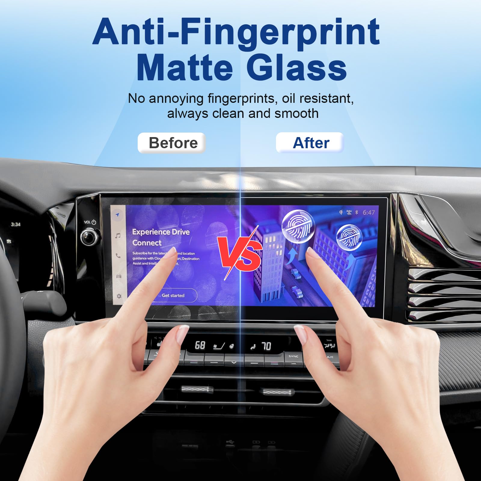 Coleya Anti Glare Matte Screen Protector For 2025 Camry (Xle/Xse/Se) 12.3 Inch Touchscreen, 9H Tempered Glass 12.3 In. T Oyota A