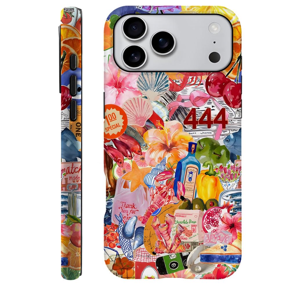 Compatible with iPhone 17 Pro Max,Durable & Shockproof Phone Case Cover Design - Collage Cute Pink Aesthetic