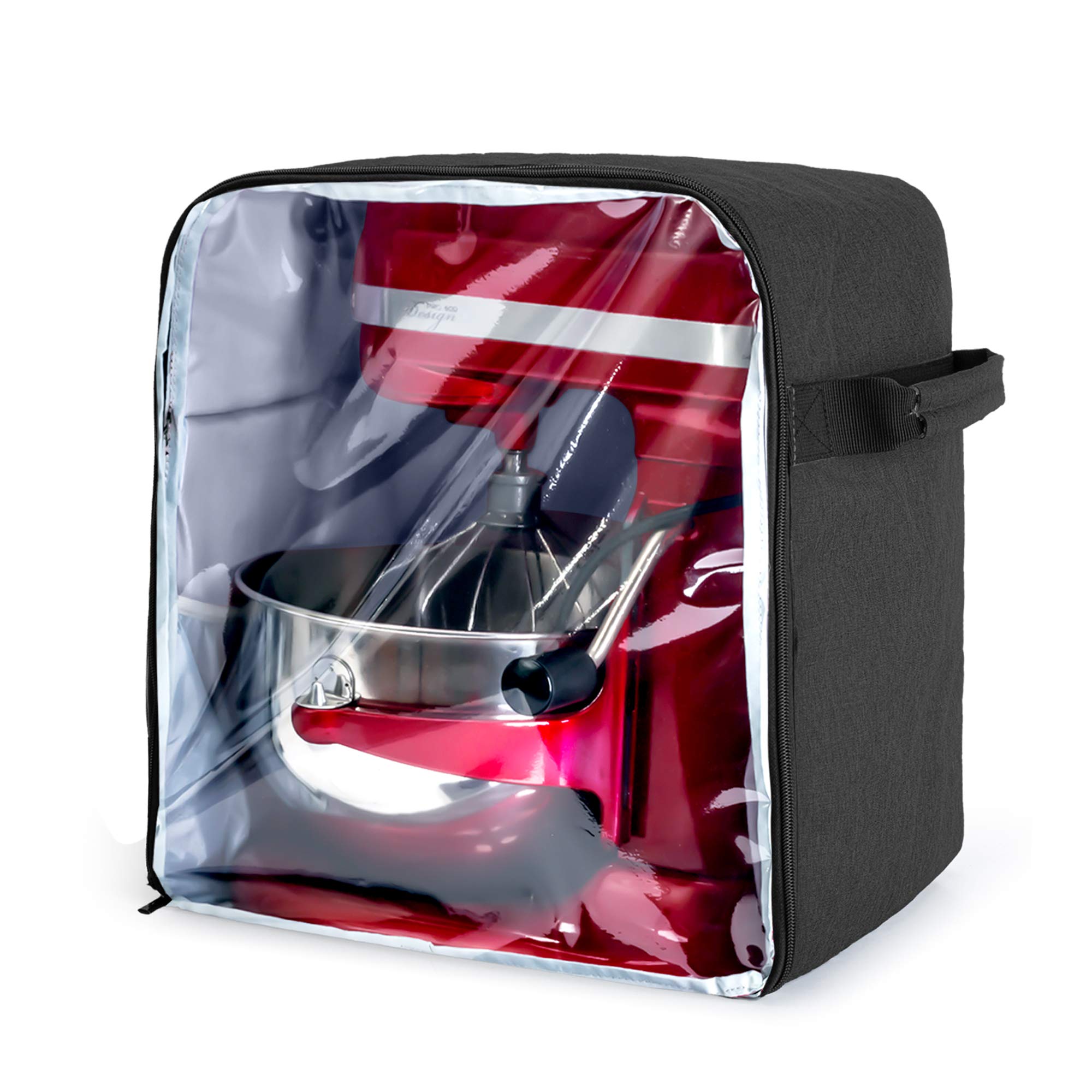 Luxja Dust Cover Compatible With 4.5 Quart And 5 Quart Kitchenaid Mixers (With A Bottom Padding Pad), Dust Cover (Clear Front Pa
