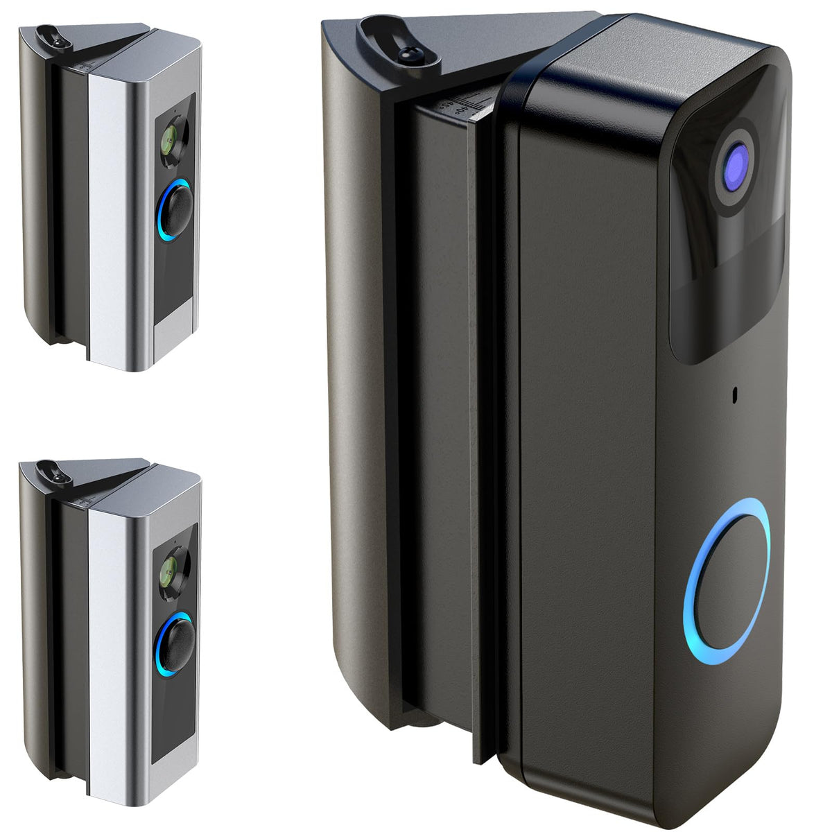 Kimilar No-Drill Adhesive Angle Doorbell Mount Compatible With Blink Doorbell Mount, Rlng Video Doorbell Wired, Rlng Video Doorb