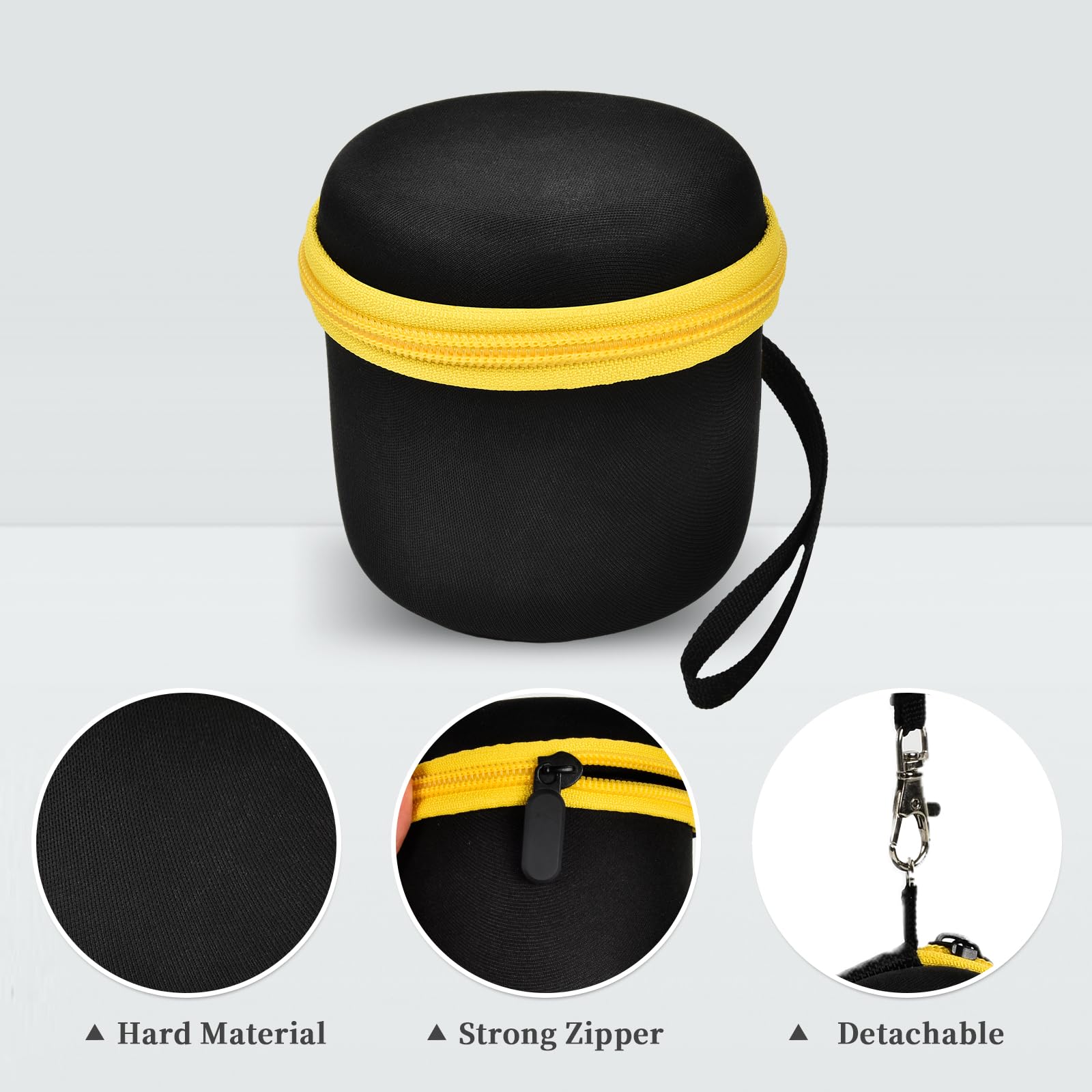 Againmore Hard Case for Wyklaus, Microtouch, SOLIMPIA, Tustow, Redbreak Shavers - Black Travel Razor Storage Bag for Grooming Kit