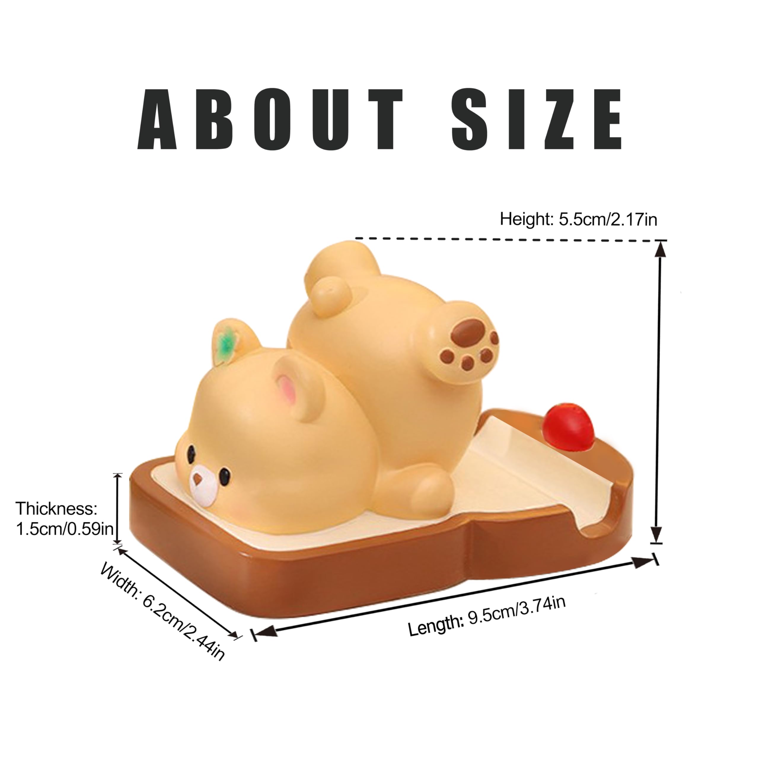 Meroqeel Cartoon Panda Sitting Cell Phone Stand For Desk, Cute Statue Phone Holder For Lovely Women Girls, Desktop Animal Figuri