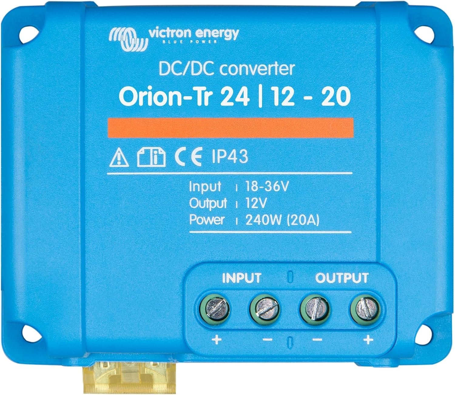 Victron Energy Orion Tr Dc To Dc Converter   24/12 Volt 20 Amp 240 Watt   Ip43 Protected   For Dual Battery Systems   Non Isolat