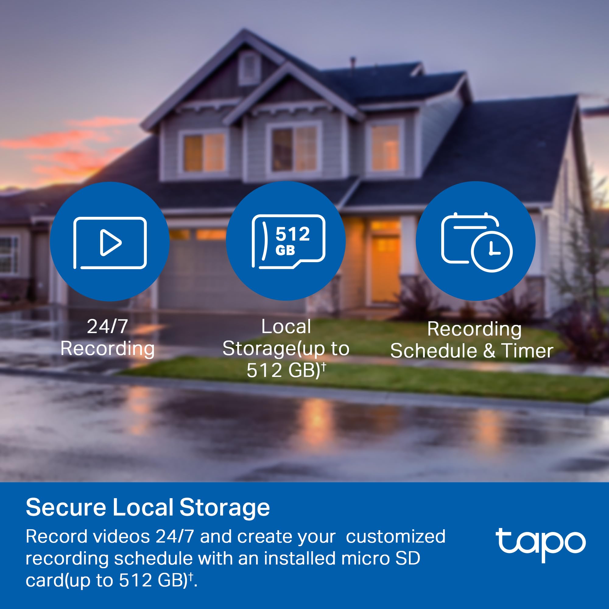 Tapo 1080P Outdoor Wired Pan/Tilt Security Wi-Fi Camera, 360 View, Motion Tracking, Works With Alexa & Google Home, Night Vision