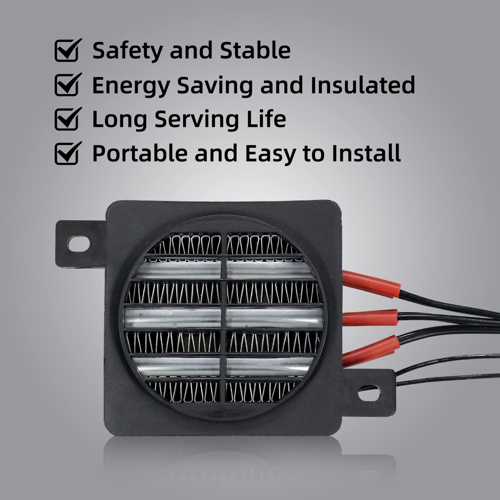 Ptc Fan Heater 110V 200W Electric Ceramic Energy Saving Constant Temperature Thermistor Insulation Air Auto Car Heating Element