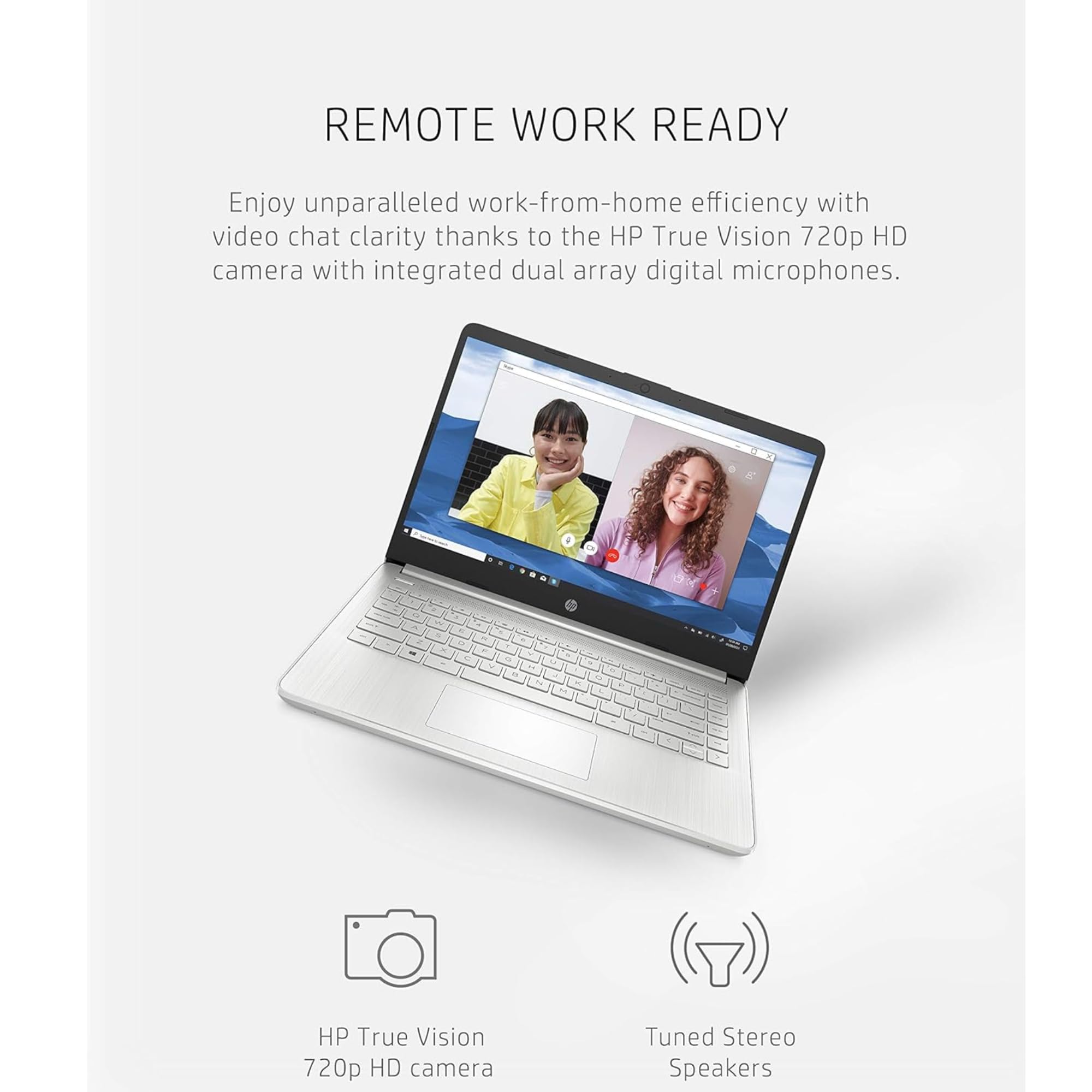 Hp 14-Inch Laptop | Thin, Lightweight, & Powerful | 16Gb Ram | 512Gb External Storage | 128Gb Storage Onboard | Free Microsoft 3