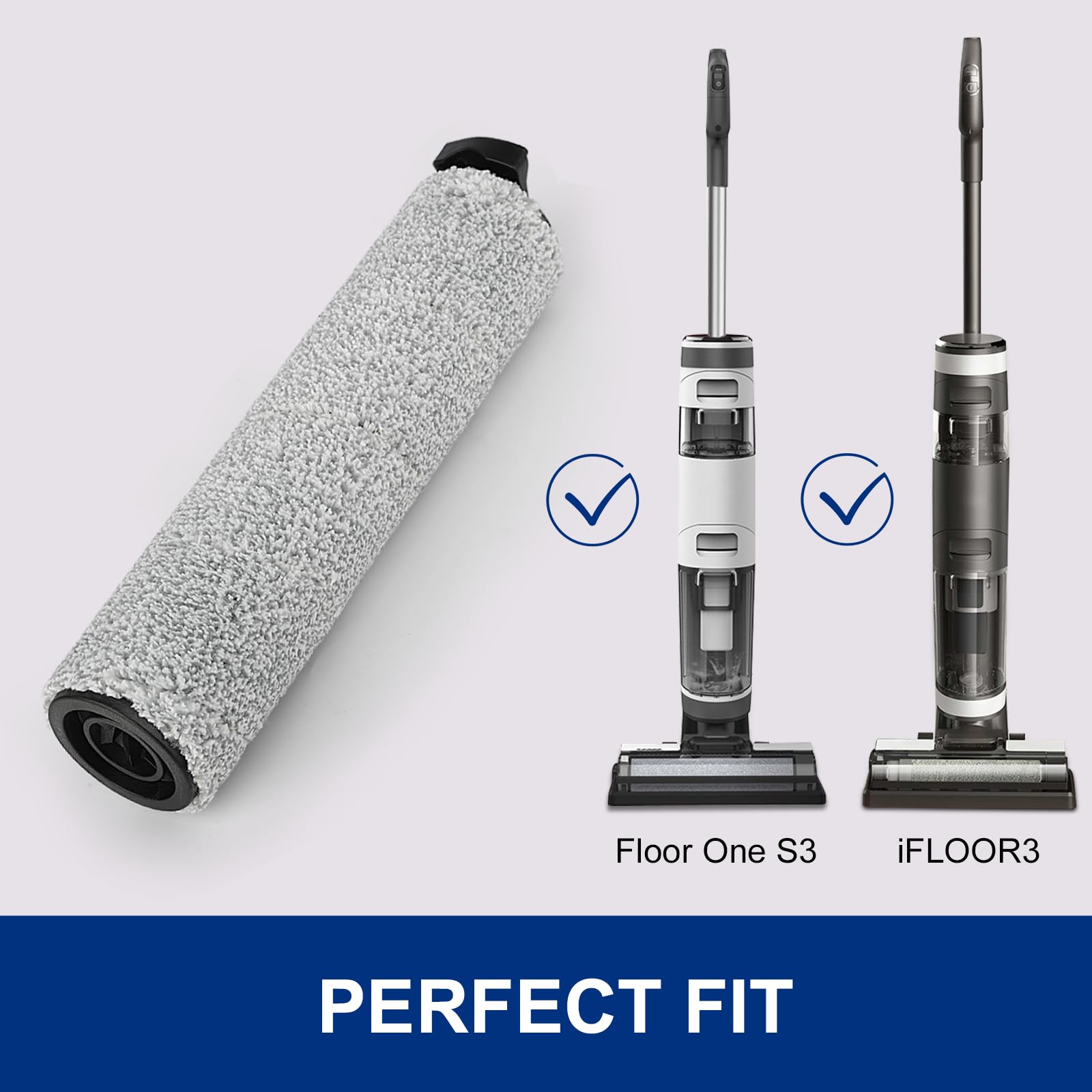 Mxzone Ifloor3 Roller Brush Replacement For Tineco Ifloor 3 And Floor One S3 Cordless Wet Dry Vacuum Cleaner, 2 Pack