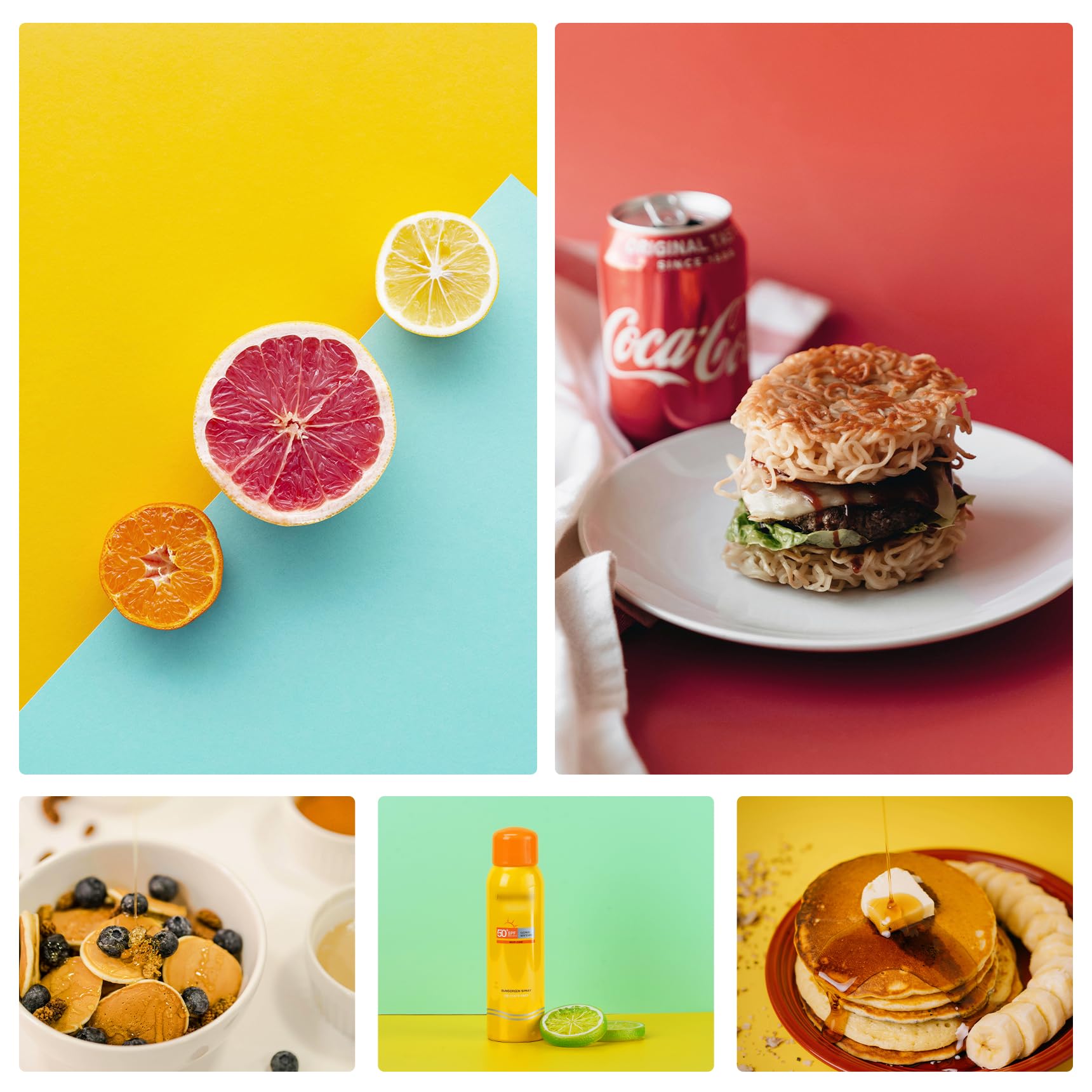 Meking 12Pcs 12Patterns Product Photography Backdrops,Photo Backdrop Double Sided Morandi Tabletop Photo Background For Food/Mak