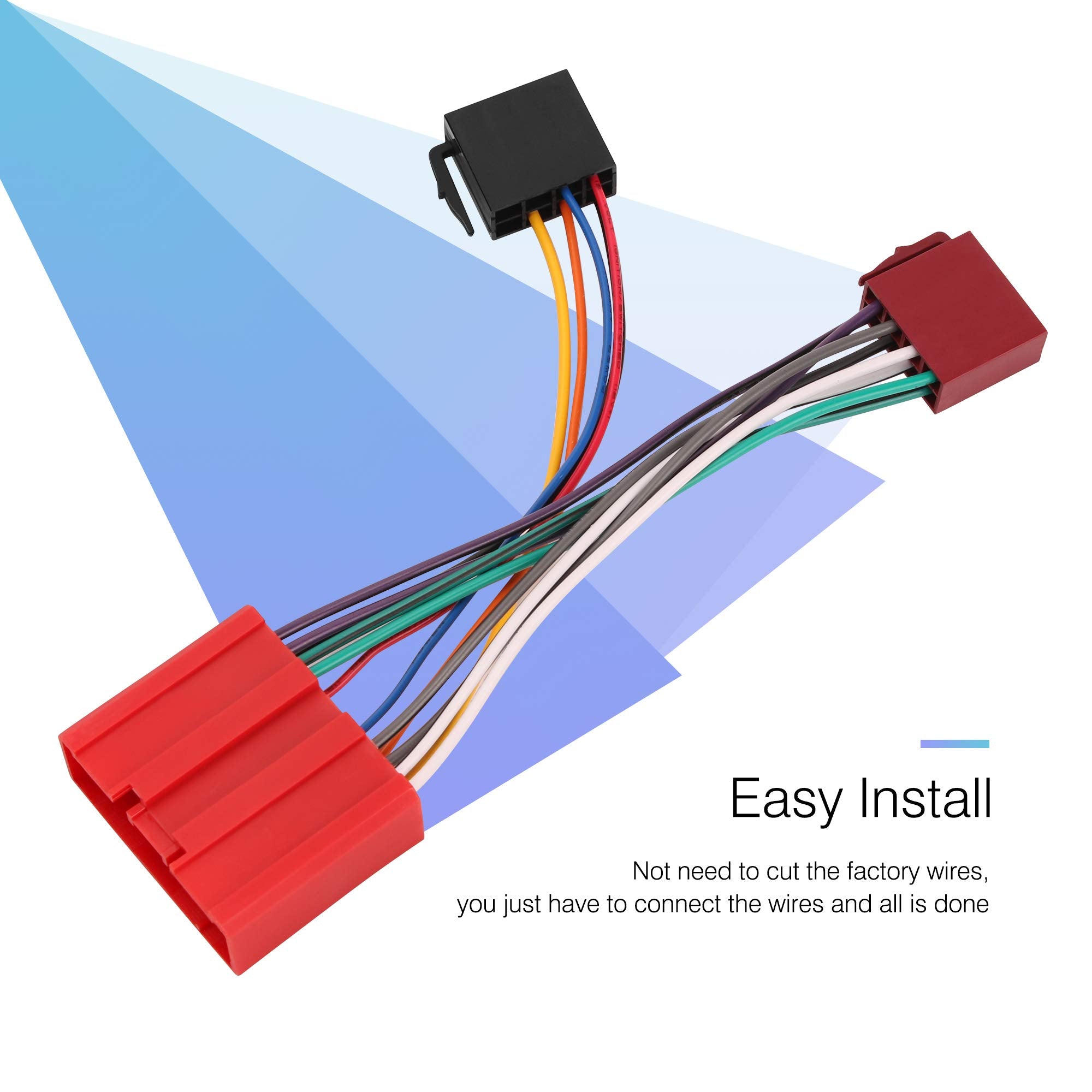 Rdbs Aftermarket Radio Harness Fit For 2001 2007 Mazda Modles Tribute/Mpv/Miata/Cx7/Cx9/Protege Stereo Wiring Connector
