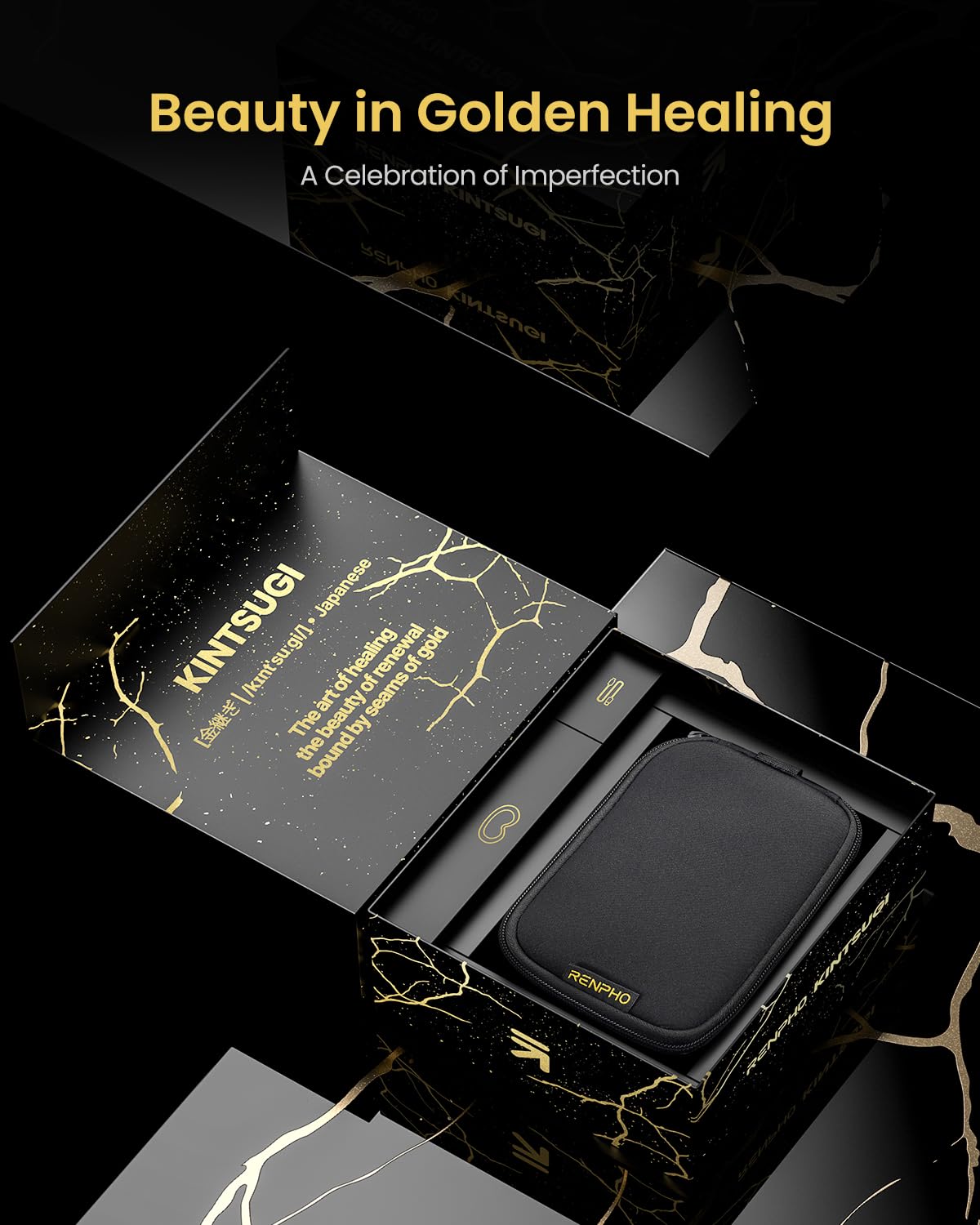 Renpho Eye Massager With Heat And Cooling, Fsa/Hsa Eligible, Valentine'S Day/Birthday Gifts For Women/Men, Eyeris Kintsugi Voice