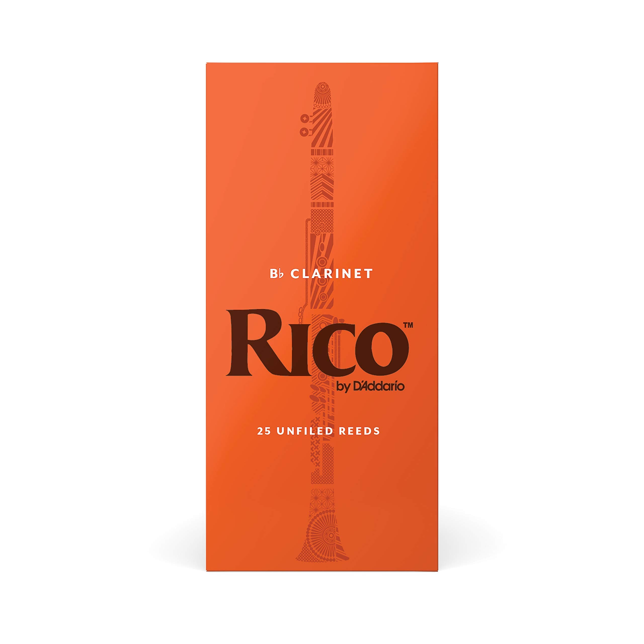 D'Addario Rico Tenor Saxophone Reeds, Strength 2, Pack Of 25