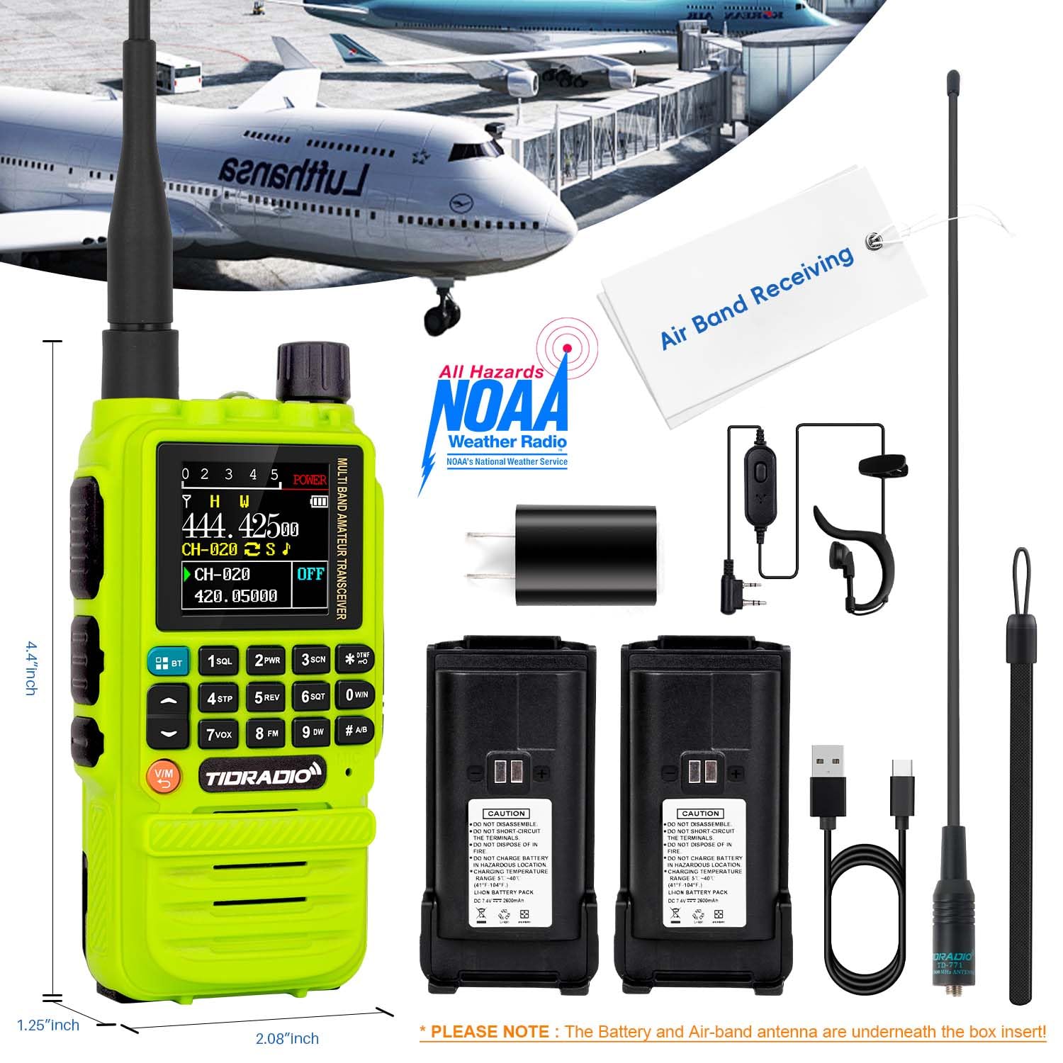 Tidradio Td H3 Gmrs Radio