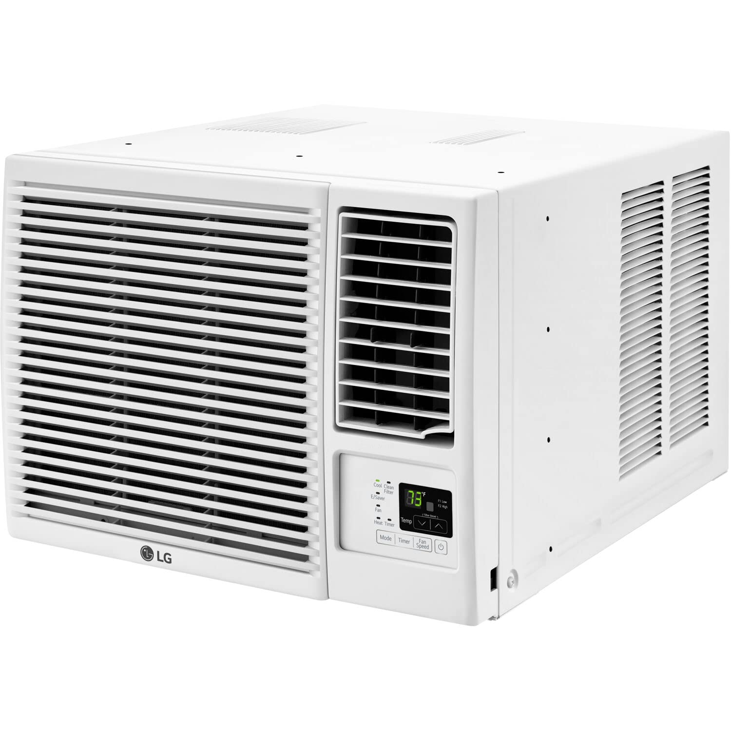 Lg 23,000 Btu Window Air Conditioner With Supplemental Heat, Cools 1,440 Sq.Ft. (36' X 40' Room Size), Electronic Controls With