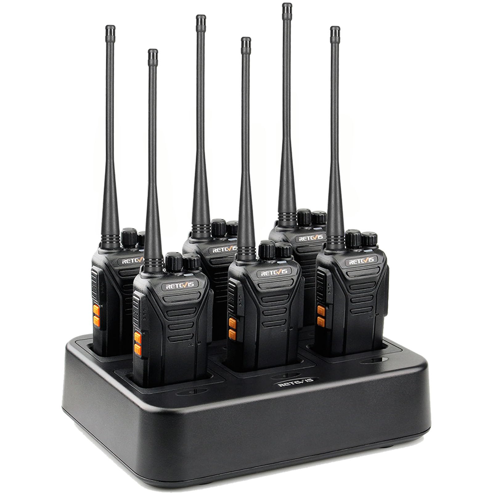 Retevis Rt27V Murs 2 Way Radio, Walkie Talkies Rechargeable, Long Range, Multi Unit Charger, License Free, Rugged, Two Way Busin