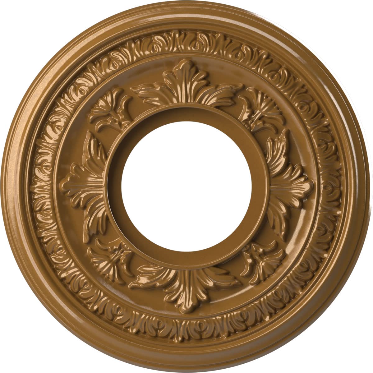 Ekena Millwork Cmp10Badvg Baltimore Thermoformed Pvc Ceiling Medallion (Fits Canopies Up To 4 1/4''), 10''Od X 3 1/2''Id X 3/4''