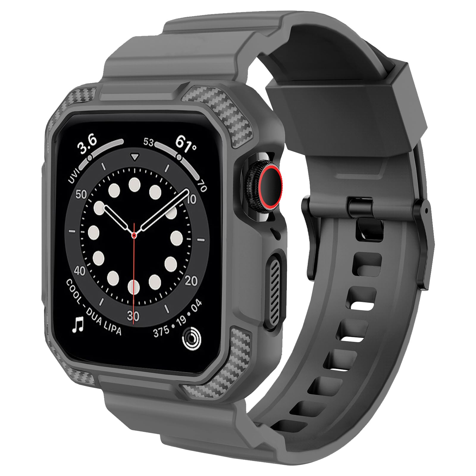 Orobay Compatible With Apple Watch Band 41Mm 40Mm 38Mm With Case, Shockproof Rugged Band Strap For Iwatch Se2 Se Series 9/8/7/6/