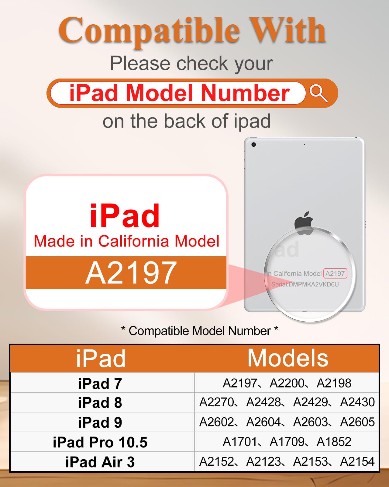 Wazzasoft For Ipad 9Th/8Th/7Th/Air 3Rd Generation/Pro 10.5 Inch Case Keyboard Pencil Holder Folio Tablet Cover Women Girls Cute