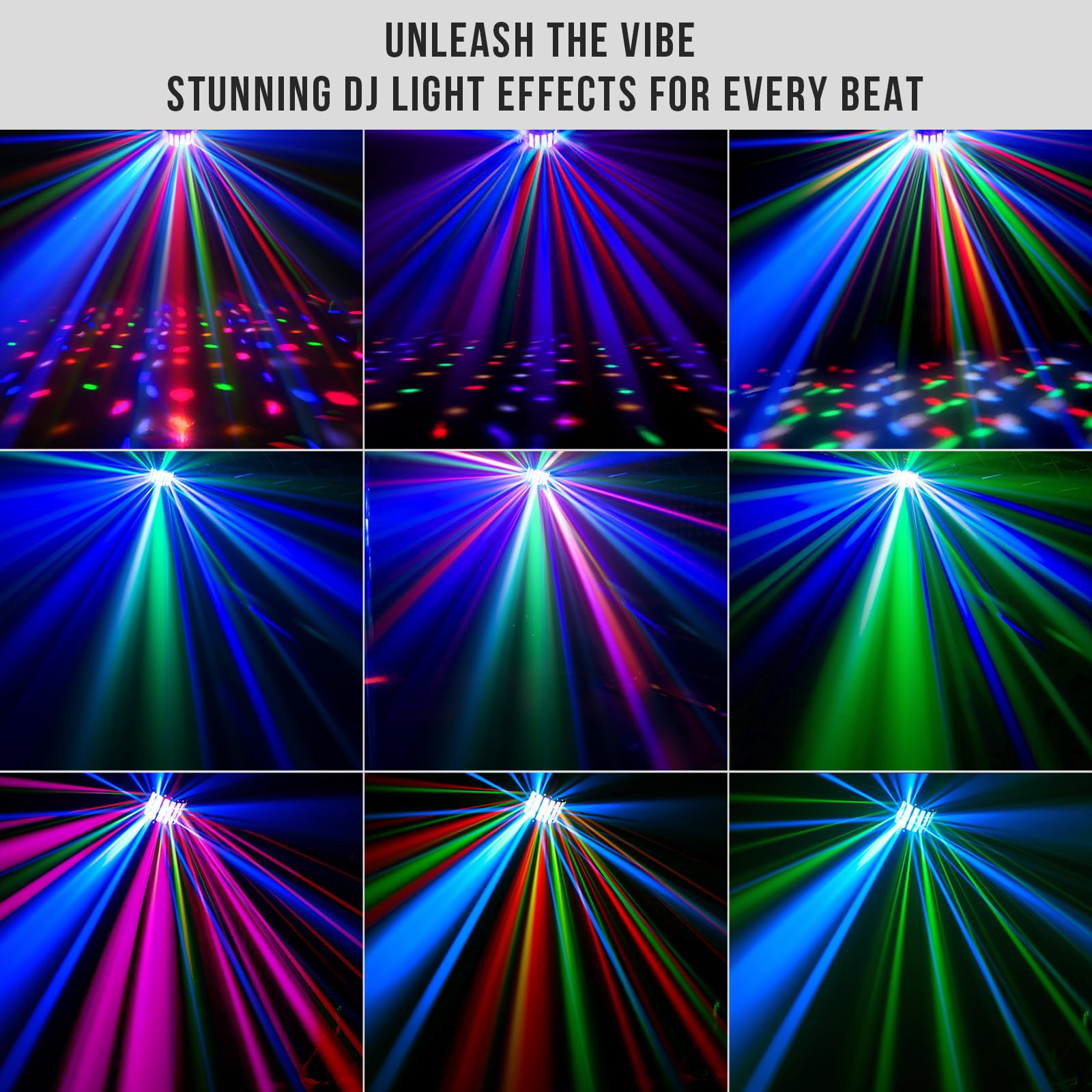 Dj Party Stage Light - 27W Colorful Dj Lighting Beam Effect By Sound Activated Dmx Remote Control For Church Wedding Birthday Pa