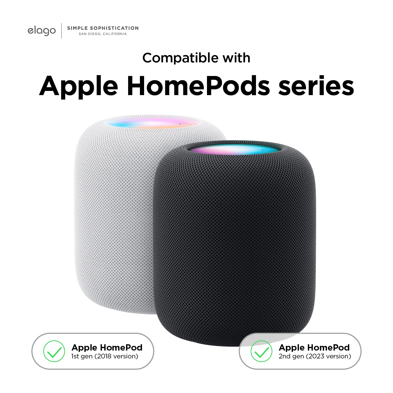 Elago Homepod Stand Compatible With 2023 New Homepod 2Nd Generation/Homepod 1 Speaker   Proper Eq, Easier To Control With Better