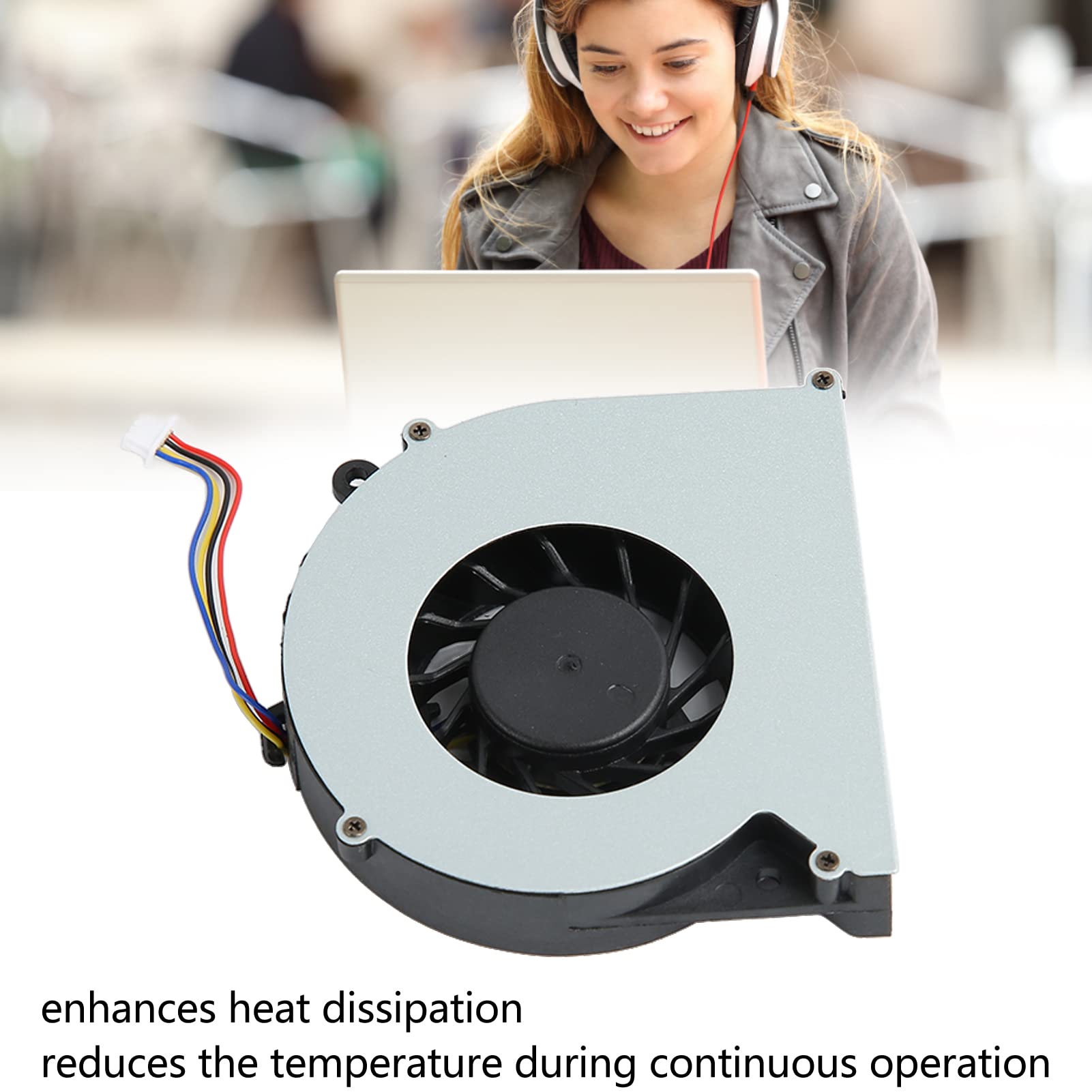 Laptop Cpu Cooling Fan, Dc 5V 0.5A Replacement Cpu Cooling Fan For Hp Probook 4530S 4535S 6460B 8460P Laptops Notebooks