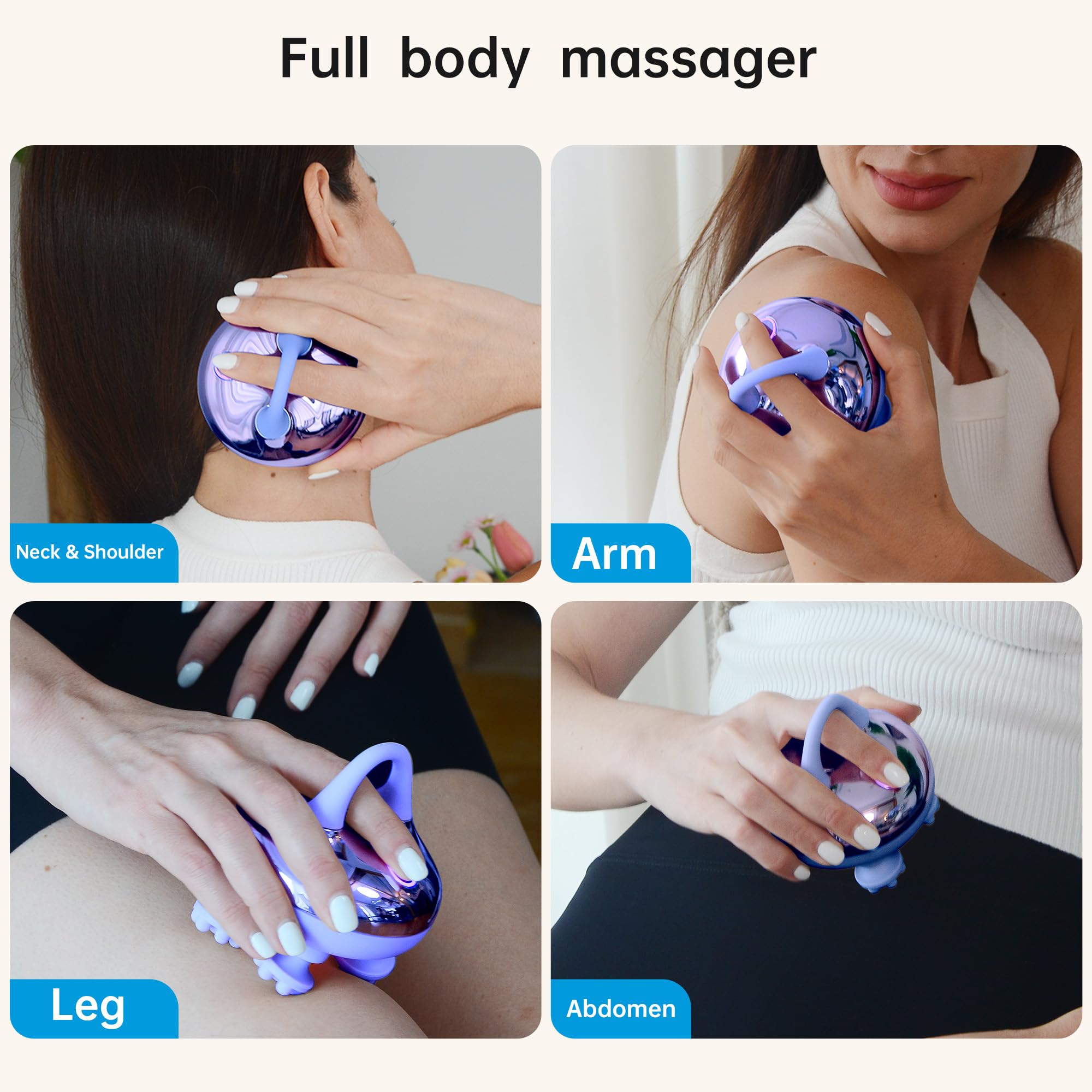 Comfier Cordless Scalp Massager Hair Growth With 3 Kneading Modes,Waterproof Head Massage With 8 Claws For Deep Cleansing,Body C