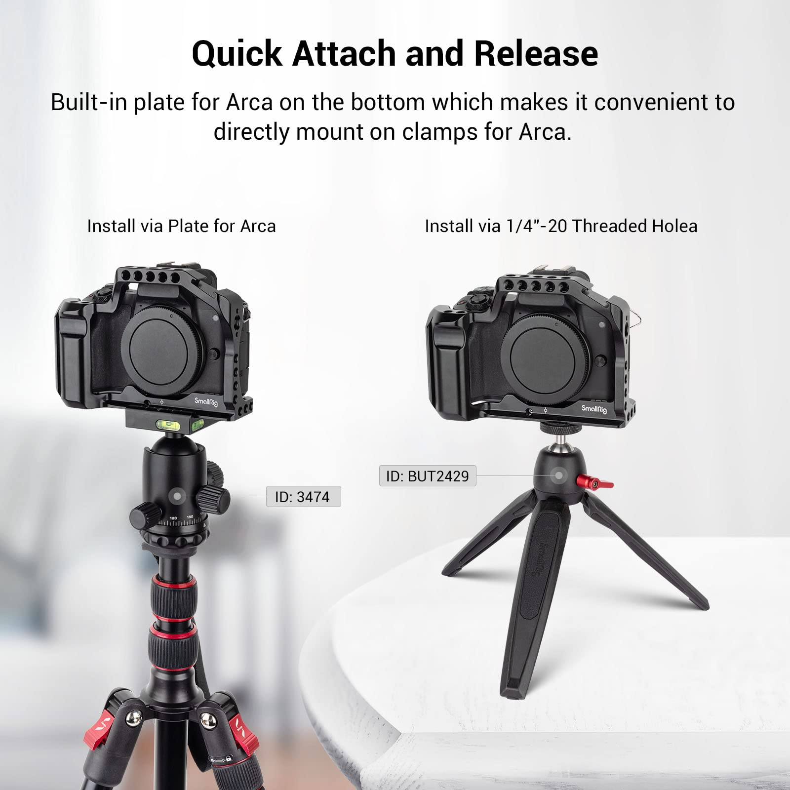 Smallrig M50 /M50 Ii /M5 Cage (Upgraded), Aluminum Alloy Video Film Movie Making Rig With Integrated Grip And Nato Rail For Cano
