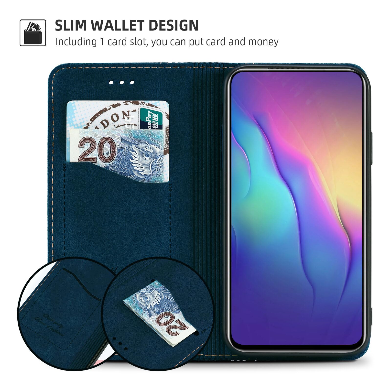 Akabeila Mobile Phone Case For Realme 12 Pro+ 5G/Realme 12 Pro Plus 5G/Realme 12 Pro 5G Case Protective Pu Leather Flip Case Sta