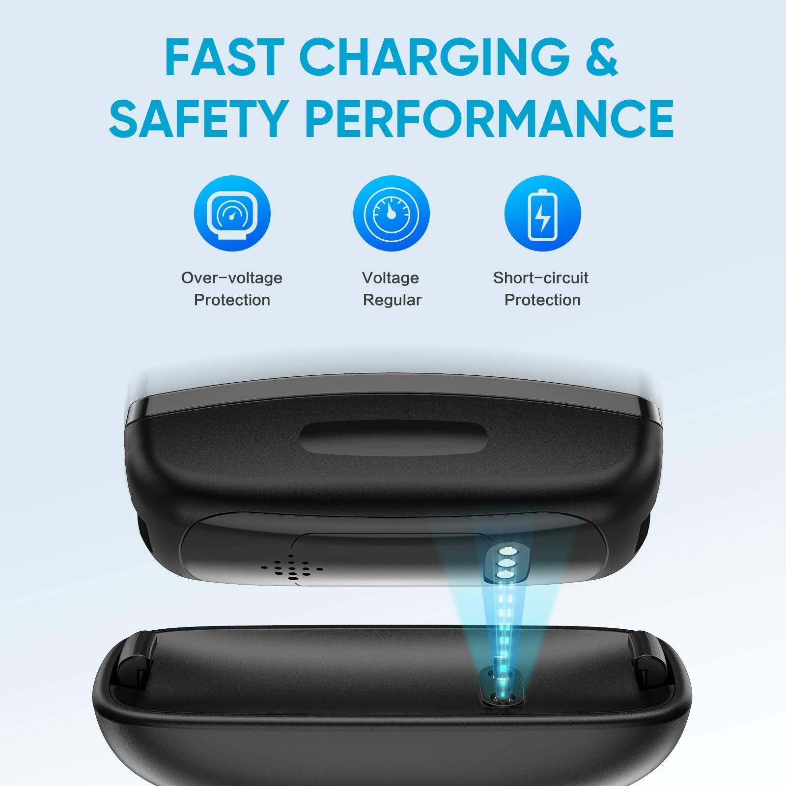 Eeweca [2 Pack] Charger Cable For Fitbit Inspire 2, Replacement Charging Cable Accessory (3.3 Ft/1.0 Ft)