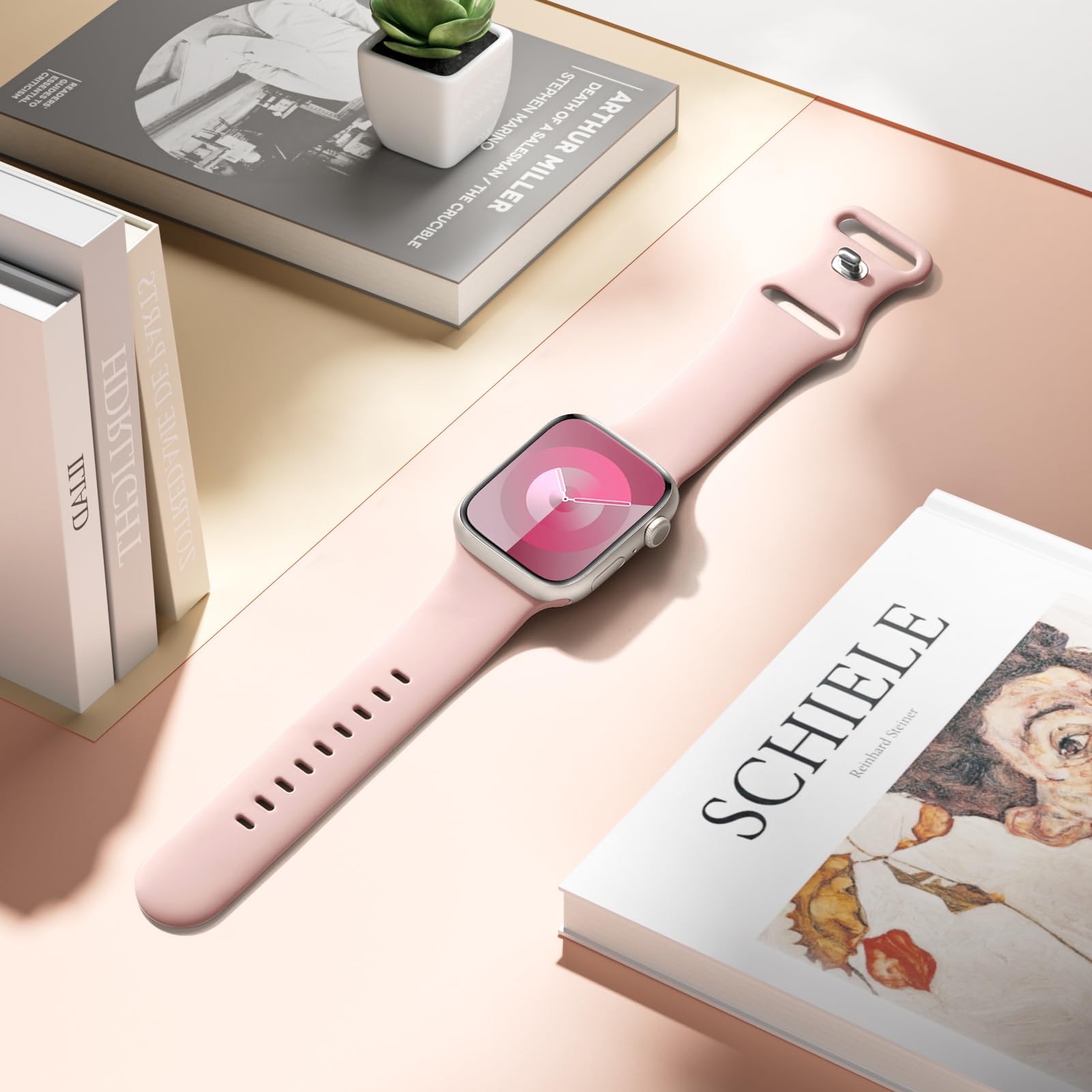 Daqin Sport Band Compatible With Apple Watch Bands For Women Iwatch Band 38Mm 40Mm 41Mm 42Mm 44Mm 45Mm 46Mm 49Mm, Soft Silicone