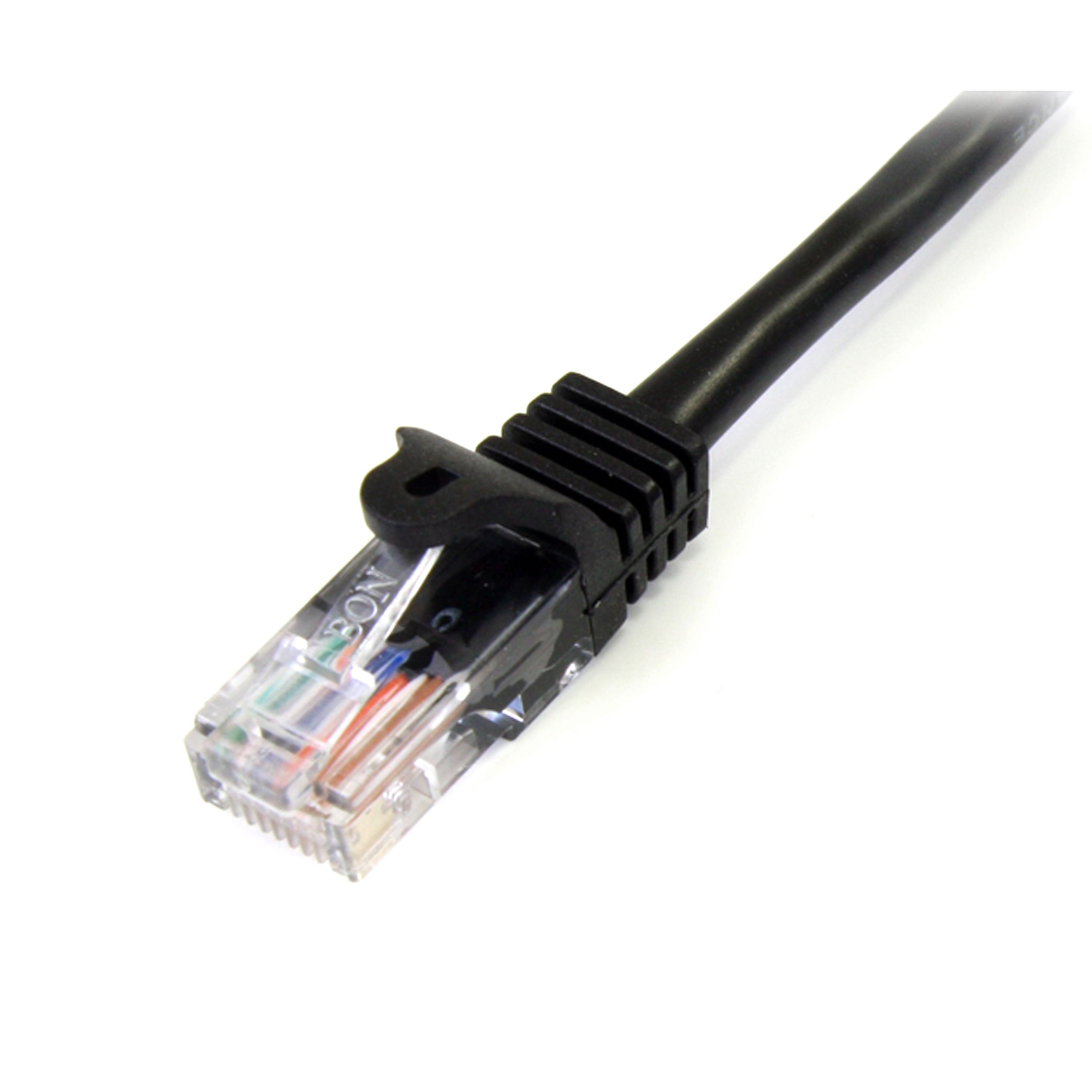 Startech 3 Ft Black Cat5E Snagless Utp Patch Cable