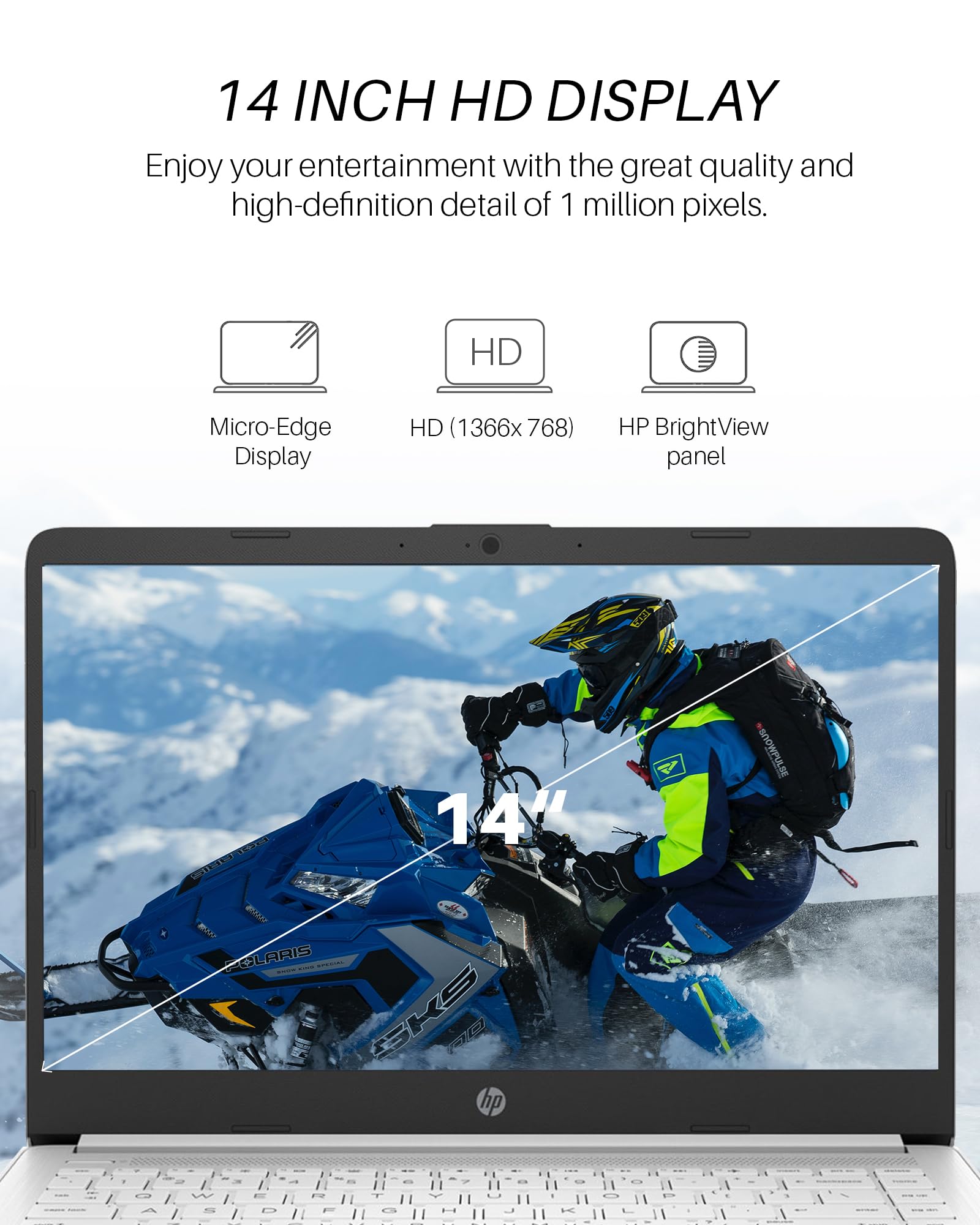 Hp Stream 14 Inch Laptop For Student And Business, Intel Quad Core N4120 Processor, 4Gb Ram, 320Gb Storage (64Gb Emmc + 256Gb Ca