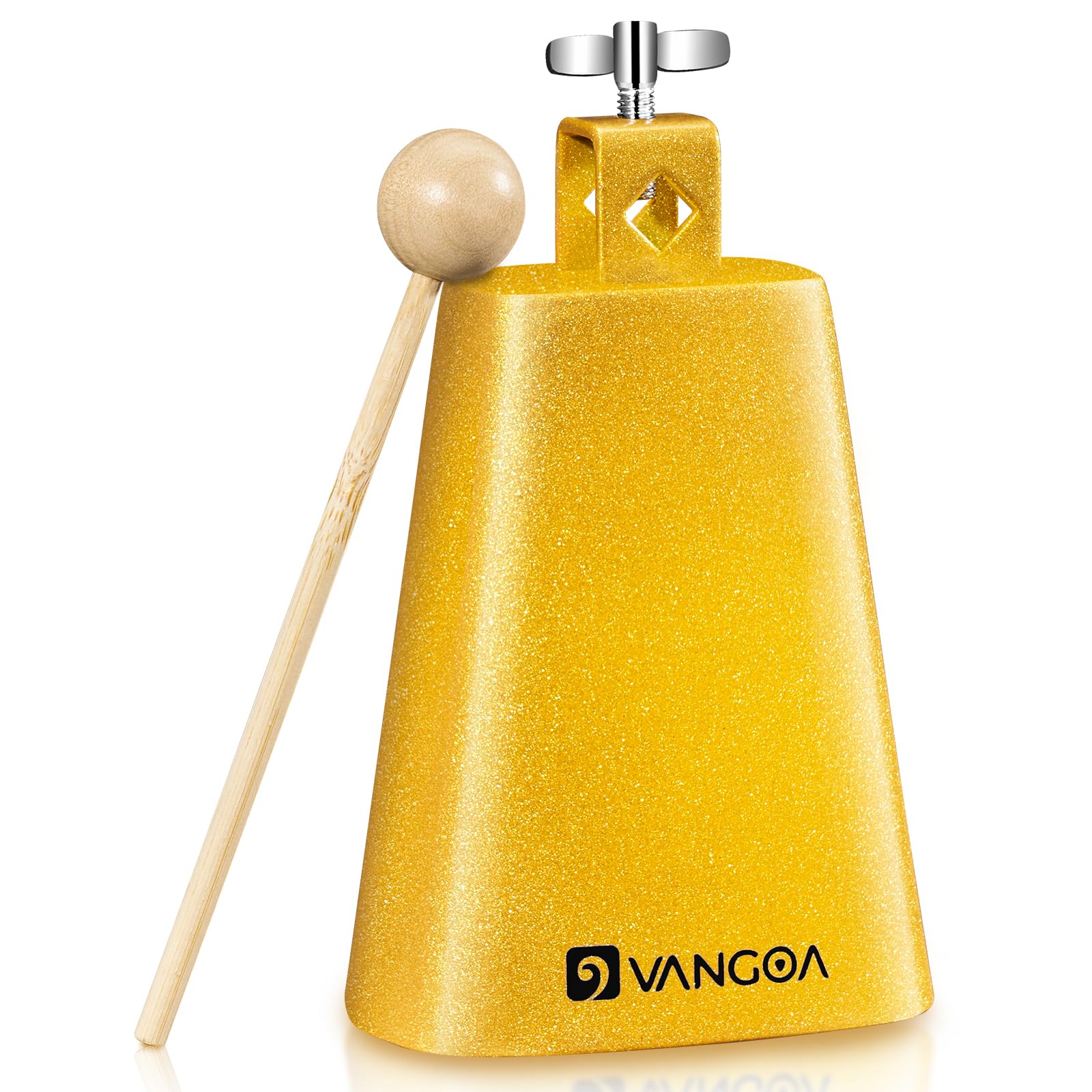 Vangoa Cow Bell 8 Inch Metal Steel Cowbell Noise Makers With Mallet Beater Sticks For Drum Set Kit Percussion Cheering Bell At S