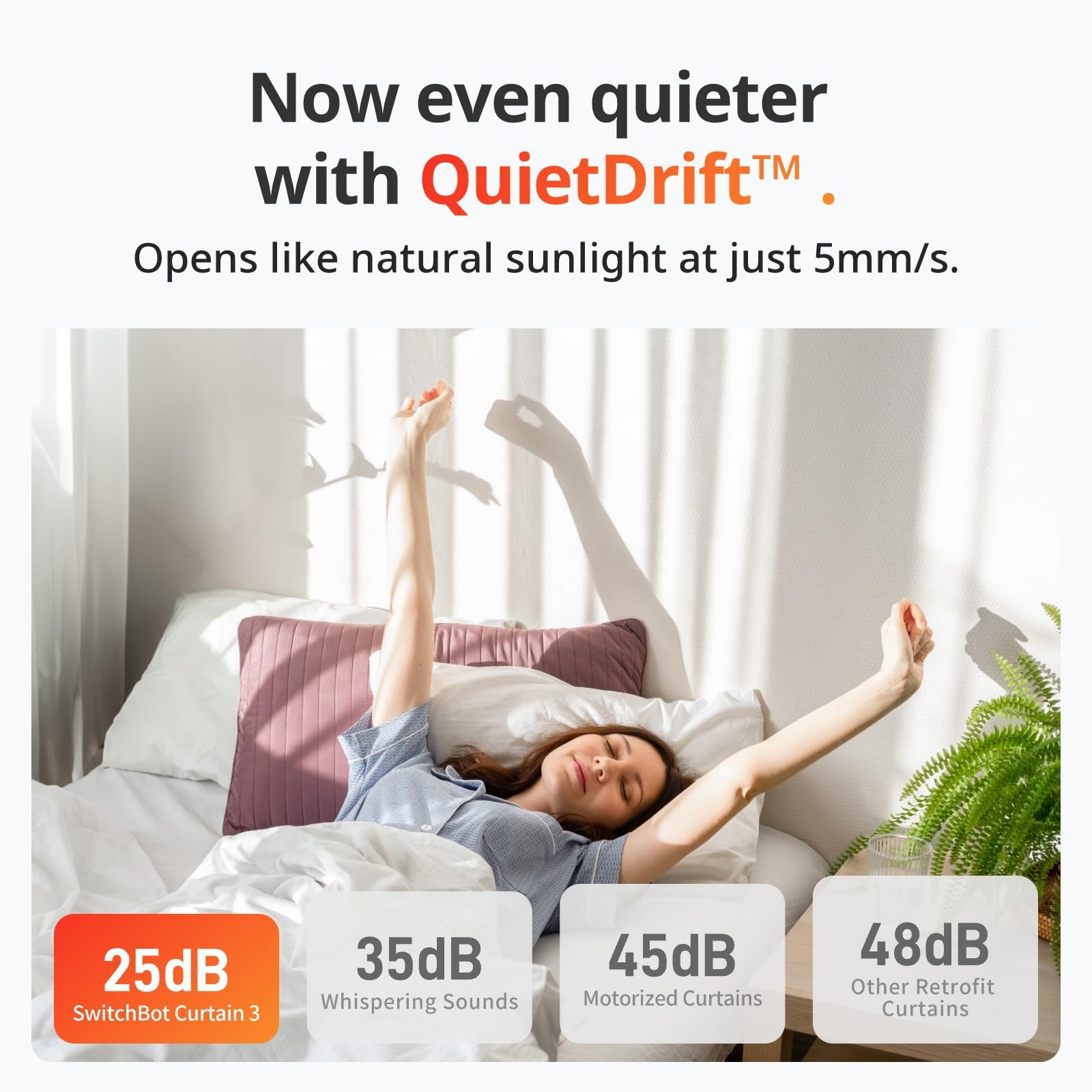 Switchbot Automatic Curtain Opener   Bluetooth Remote Control Smart Curtain With App/Timer, Upgraded High Performance Motor, Add