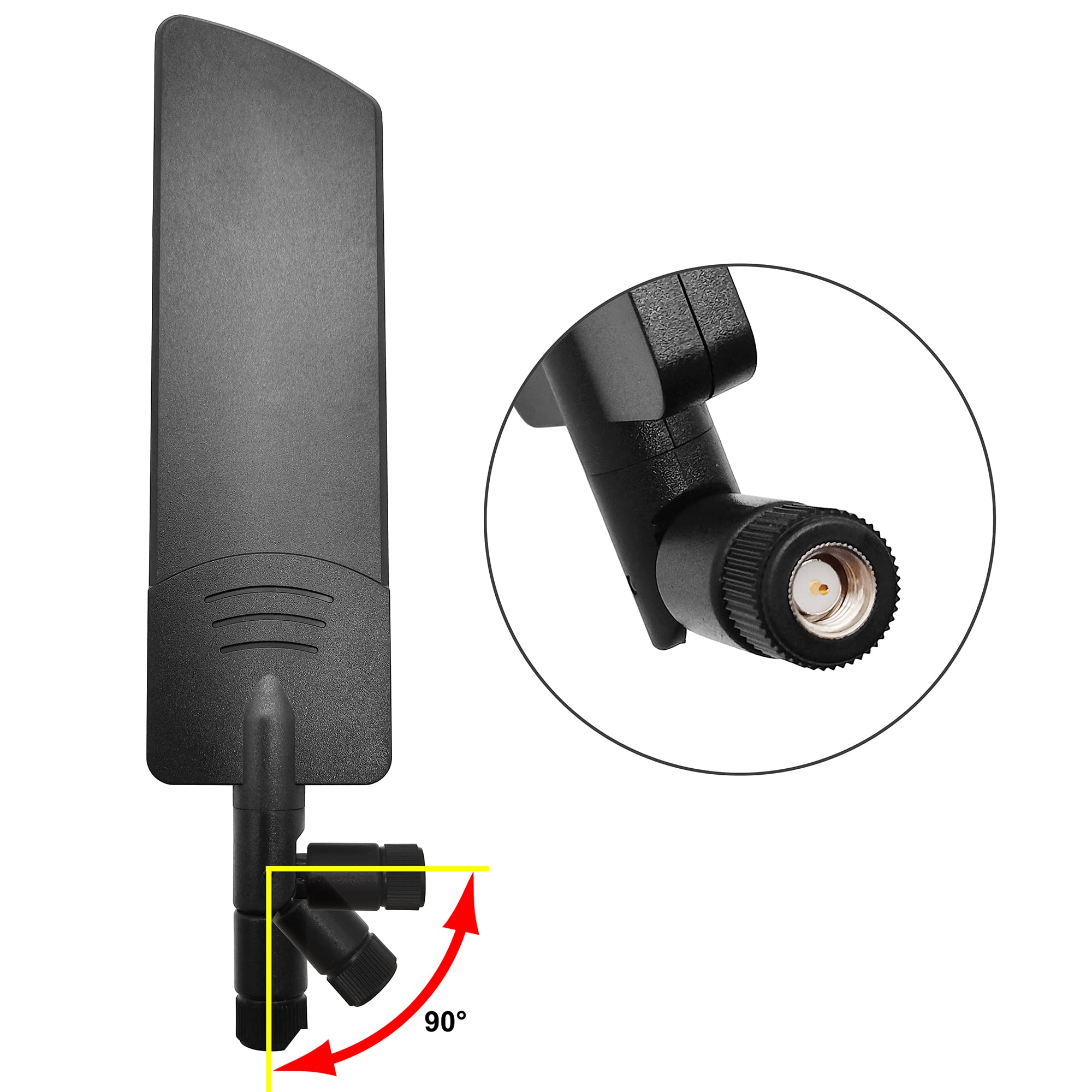 4G Lte Antenna 10Dbi 600 6000Mhz 3G 4G Lte Universal Wide Band Omni Directional Paddle Antenna With Sma Male 2 Pcs