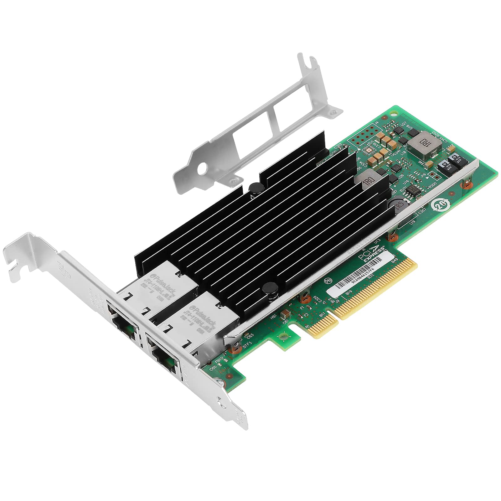 10Gb Pci E X8 Ethernet Converged Network Card Compatible For Intel X540 T2, Dual Copper Rj45 Port With Intel X540 Chipset, Ether