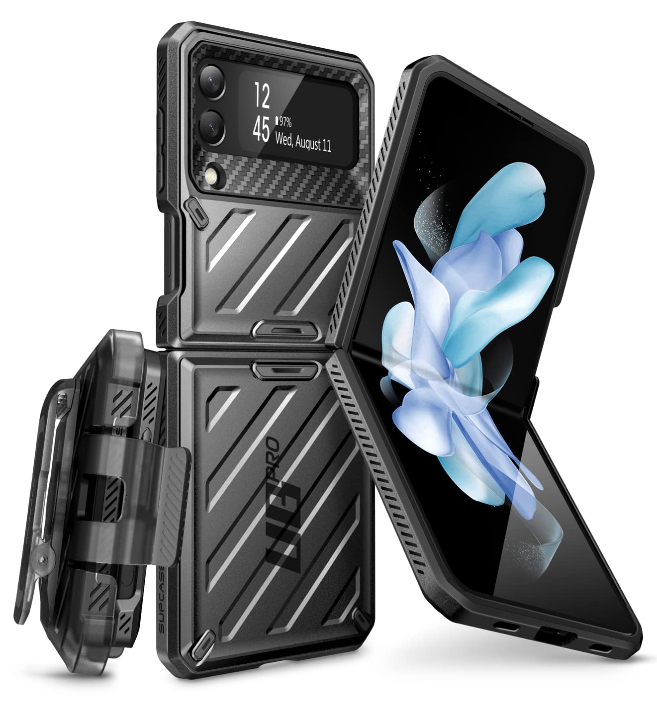 Supcase Unicorn Beetle Pro Series Case For Samsung Galaxy Z Flip 4 5G (2022), Full Body Dual Layer Rugged Protective Case With H