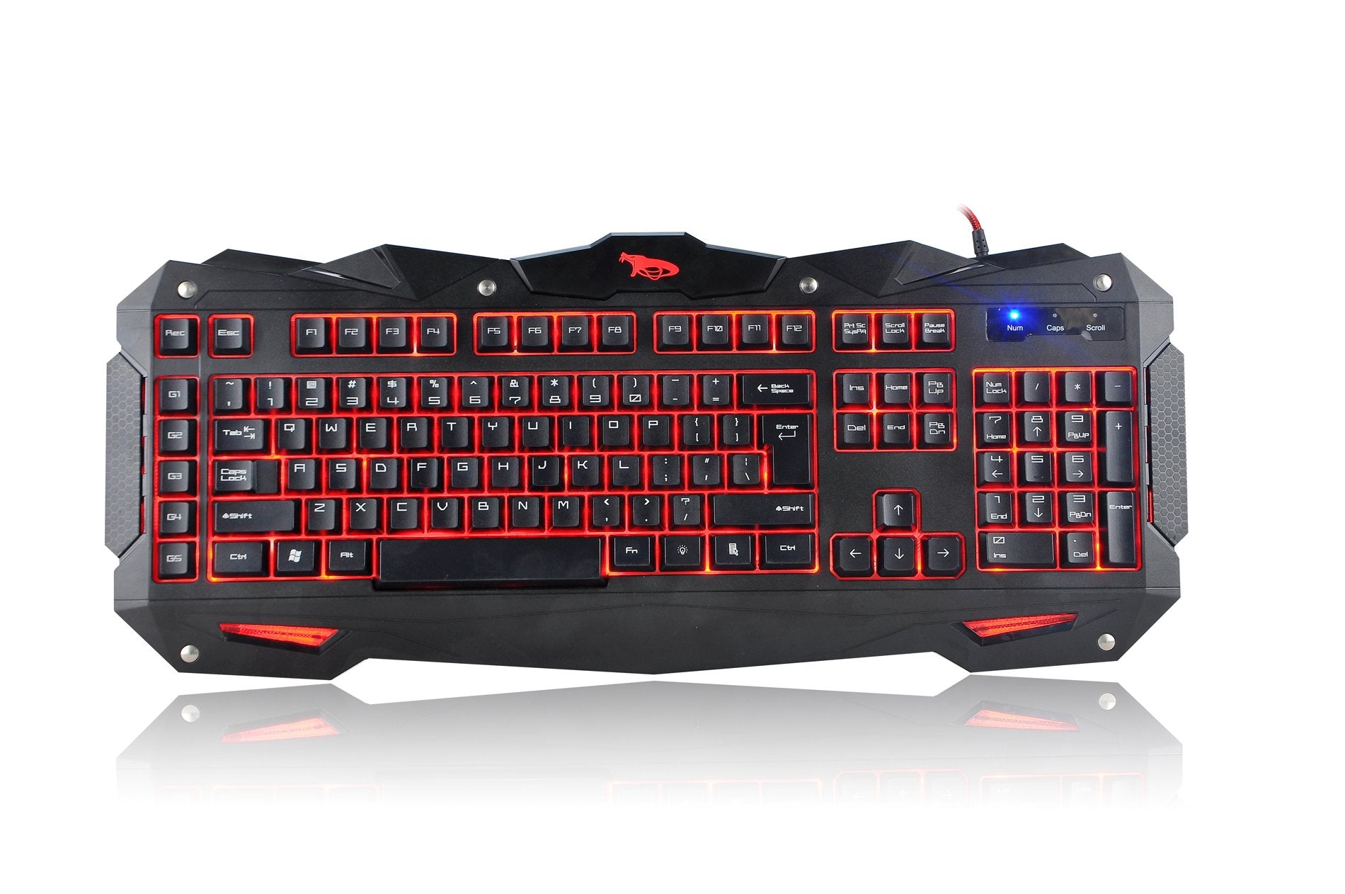 Imicro Cobra 110 Key Led Backlit Usb Gaming Keyboard (Im Kbcobv8)